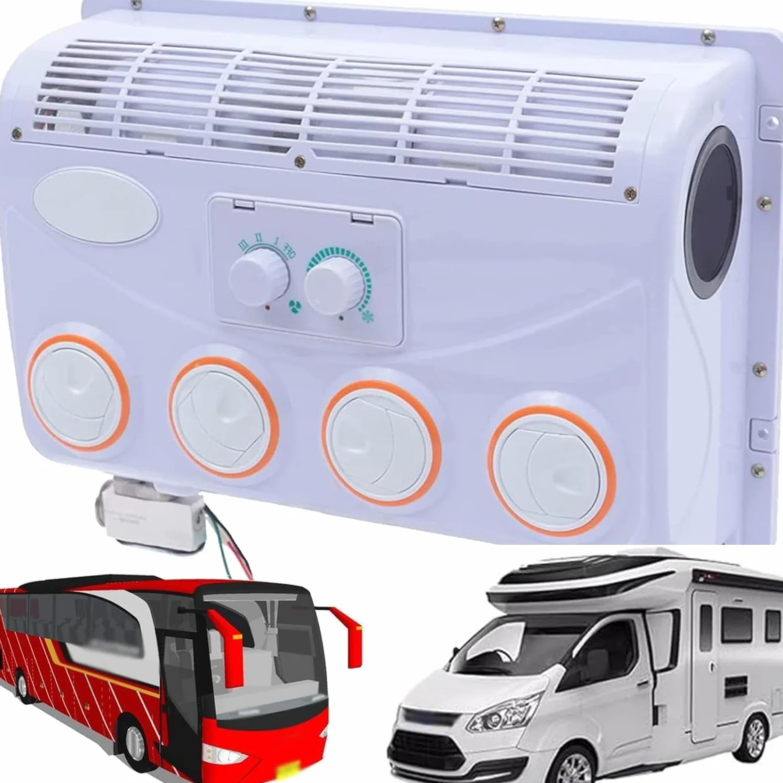 Aire acondicionado CC para camión, autocaravana, autobús, vehículos agrícolas y de construcción