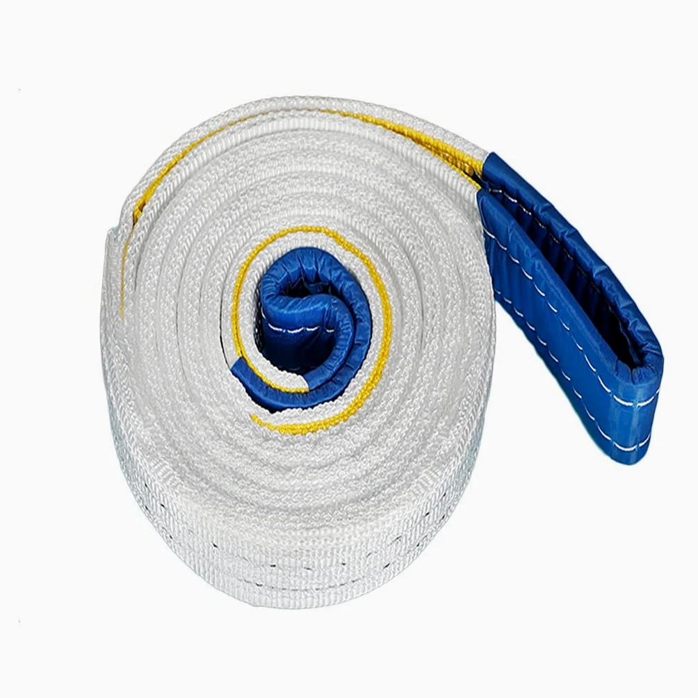 Correa de elevación Ajustable de cincha, eslingas de elevación de cincha de poliéster con Ojo Plano 1-10M (2t, 6M)
