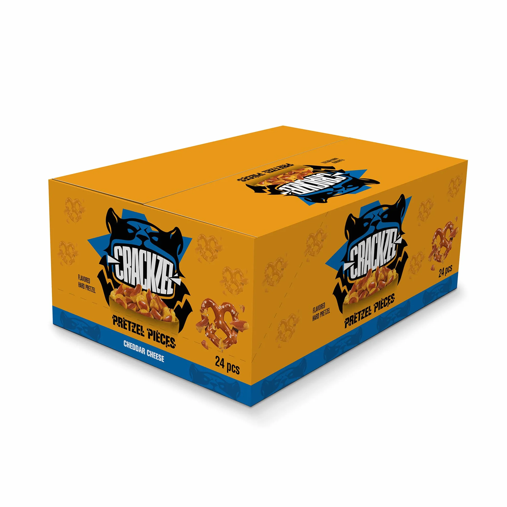Crackzel Cheddar Cheese Pretzel Pieces 24 x 85 gr