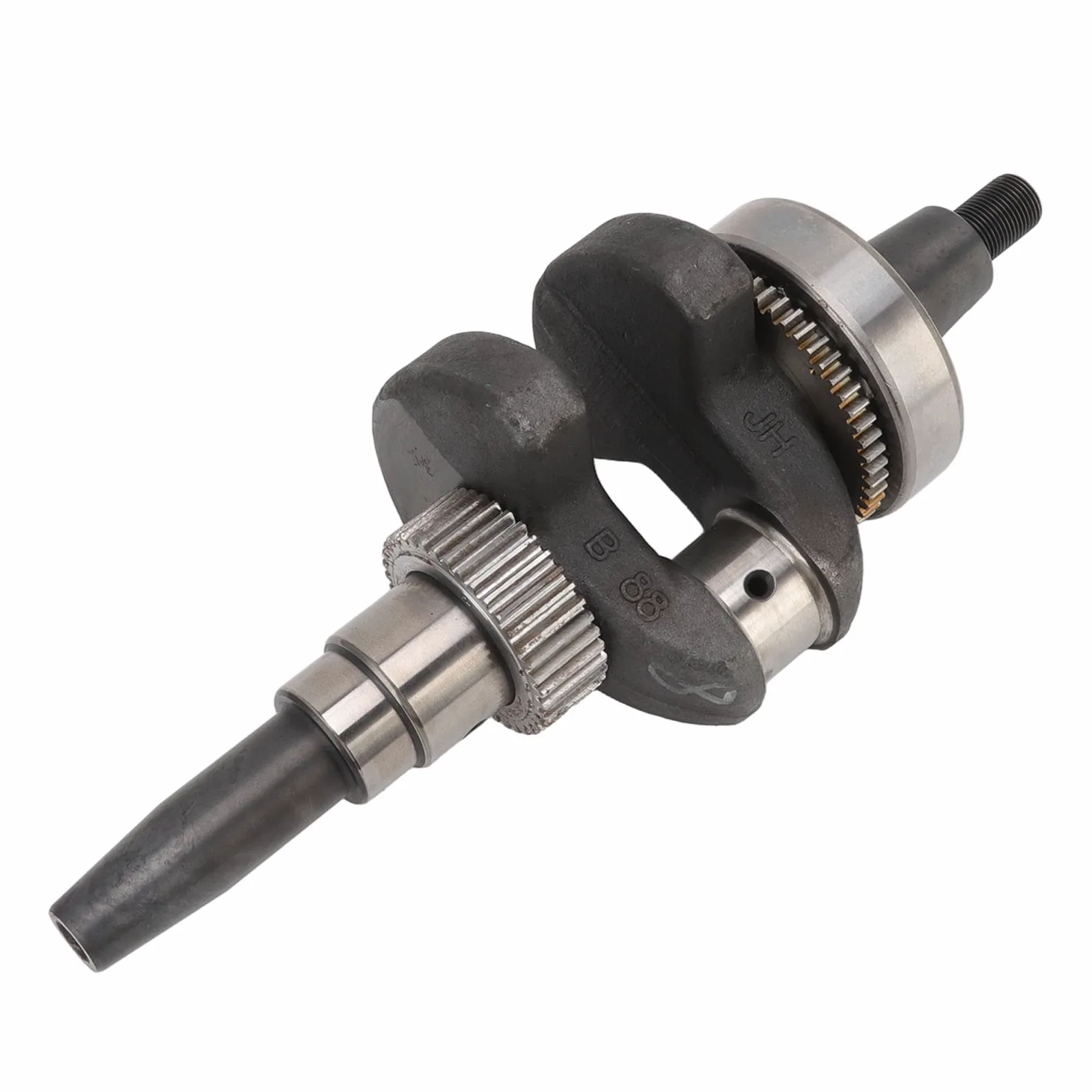 Conjunto de cigüeñal cónico de acero forjado de alta calidad, resistente al desgaste, con rodamiento 6308 de engranaje para generador 188F 5kw enfriador de aire de un solo cilindro