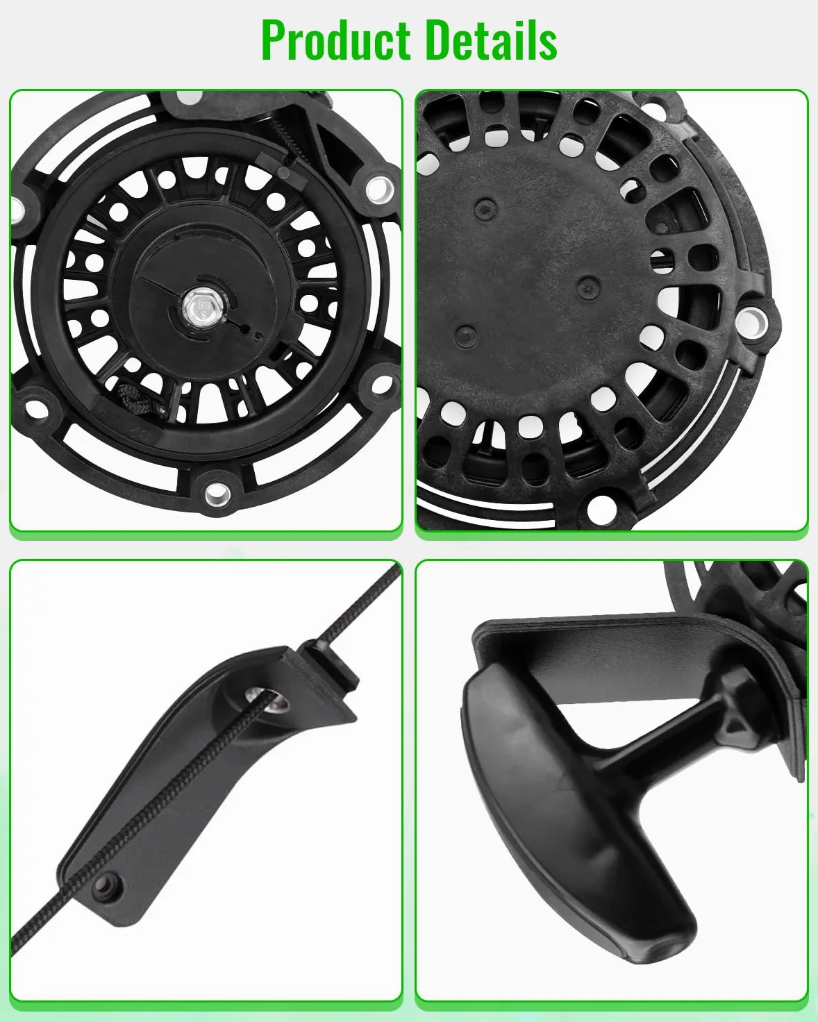 Conjunto de arranque de retroceso para generador de frecuencia variable Champion de 24 V 2500 W, apto para Ryobi 636996002 RYi2300BTA RYi2300 RYi2300BT Reemplaza 100075051-0001