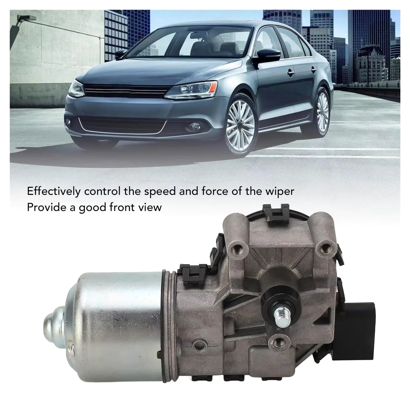 Motor del limpiaparabrisas Delantero para Jetta 2011-2015 Auto 6R1955119A 31G955119 5C7955113D 6Q2955119A Reemplazo del Motor del limpiaparabrisas