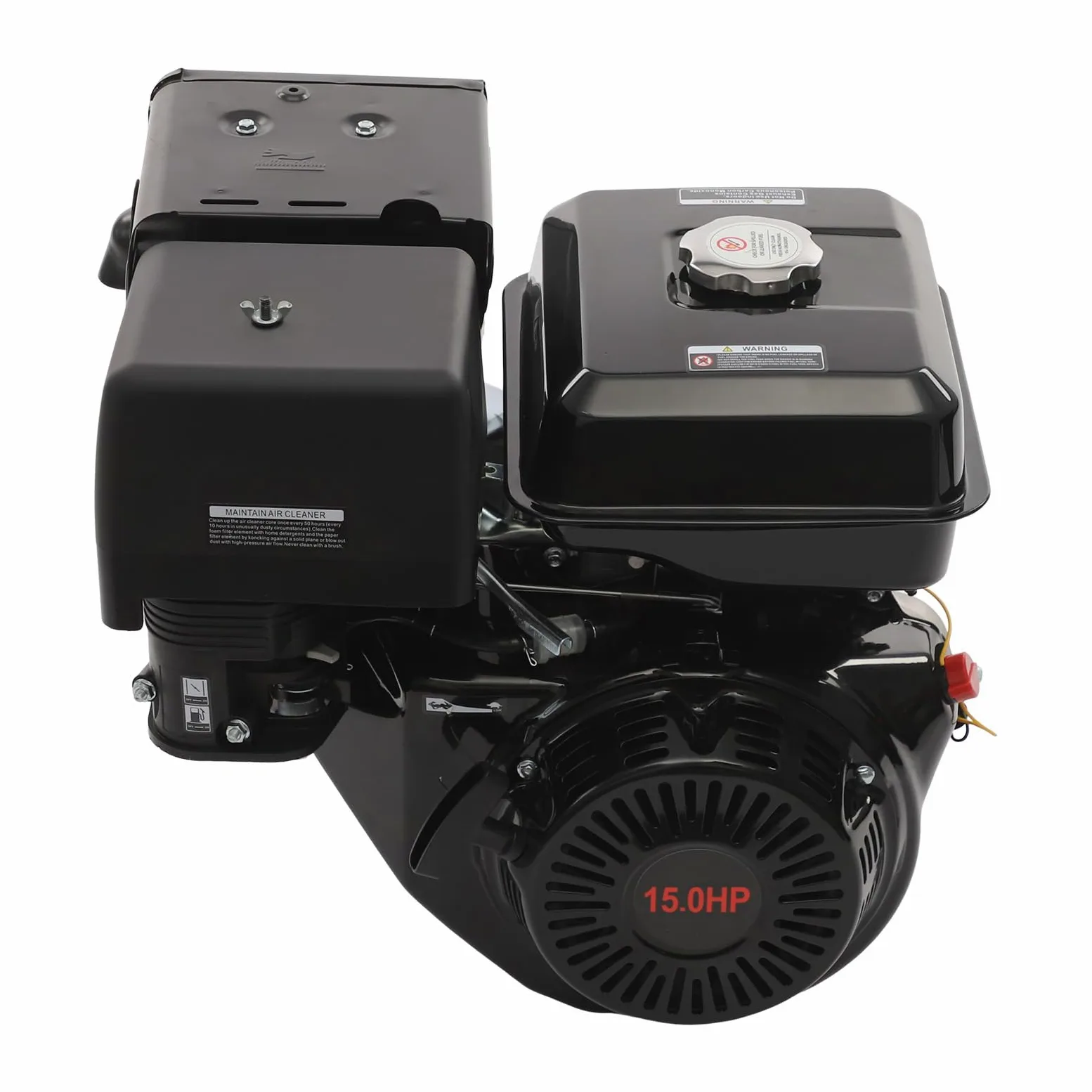 Motor de gasolina, 9700 W, bajo consumo de combustible, 420 cc, motor estacionario, motor kart, 3000-3600 rpm, capacidad de aceite del motor 1,1 l