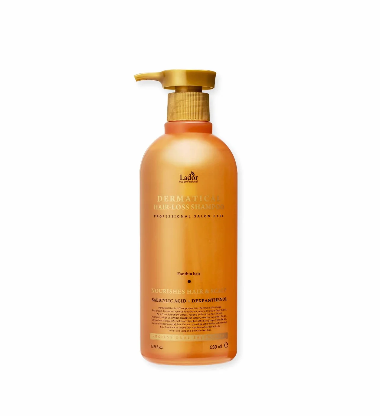 LA'DOR Champú Cabello Fino Dermatical Hair-Loss 530 ml Sin Sulfatos Contra la Caída