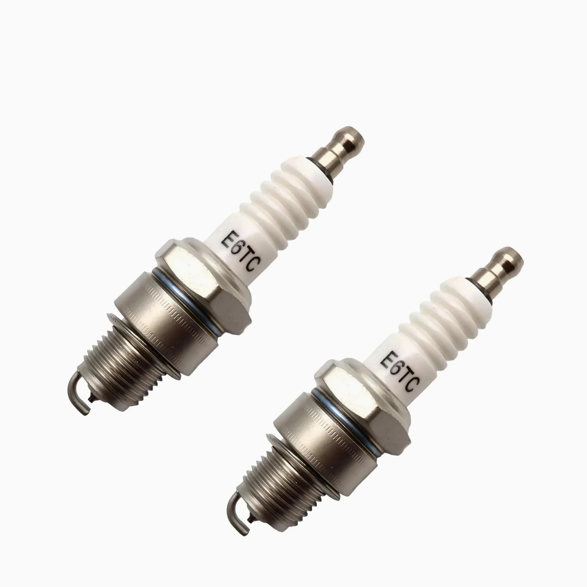 2 uds bujía E6TC for Motor de 2 Tiempos 49cc-80cc Bicicleta motorizada PW50 PY50 50 Pit Dirt Bike | 10pc