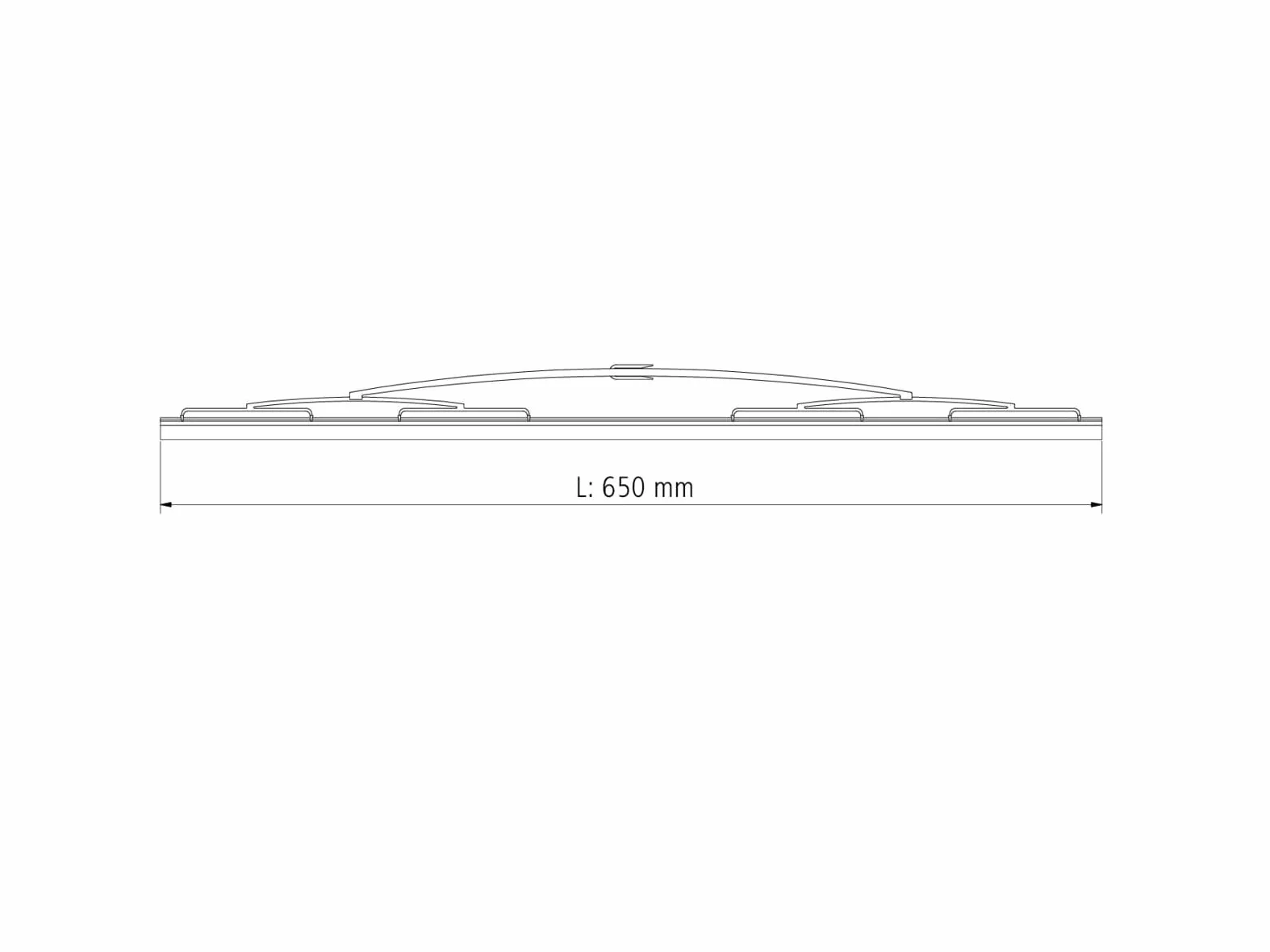 DT Spare Parts Escobilla Limpiaparabrisas Juego de 2 Escobillas | Tipo de escobilla: Estándar | Longitud: 650mm 4.68915