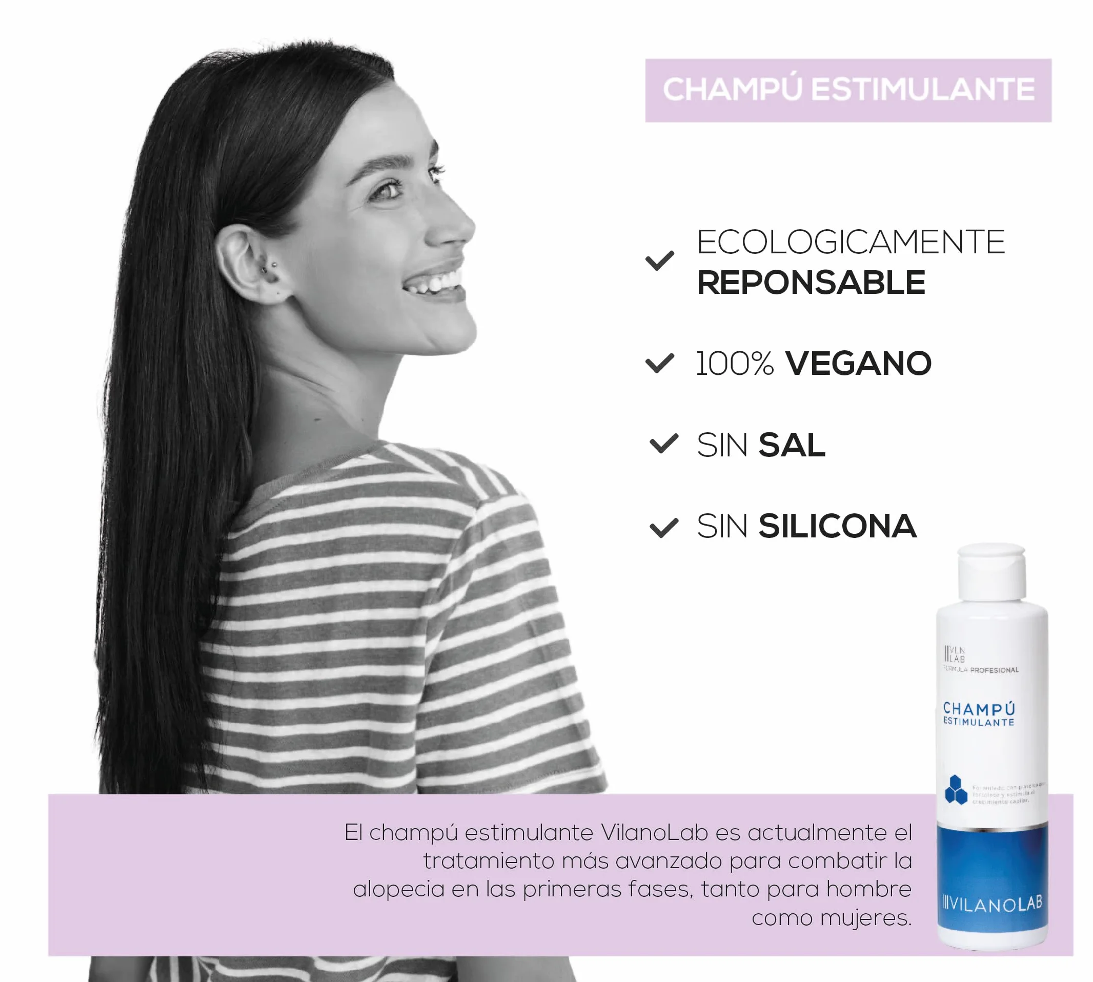 CHAMPÚ REGENERADOR CAPILAR ANTICAÍDA - Pérdida de Cabello para Hombre y Mujer
