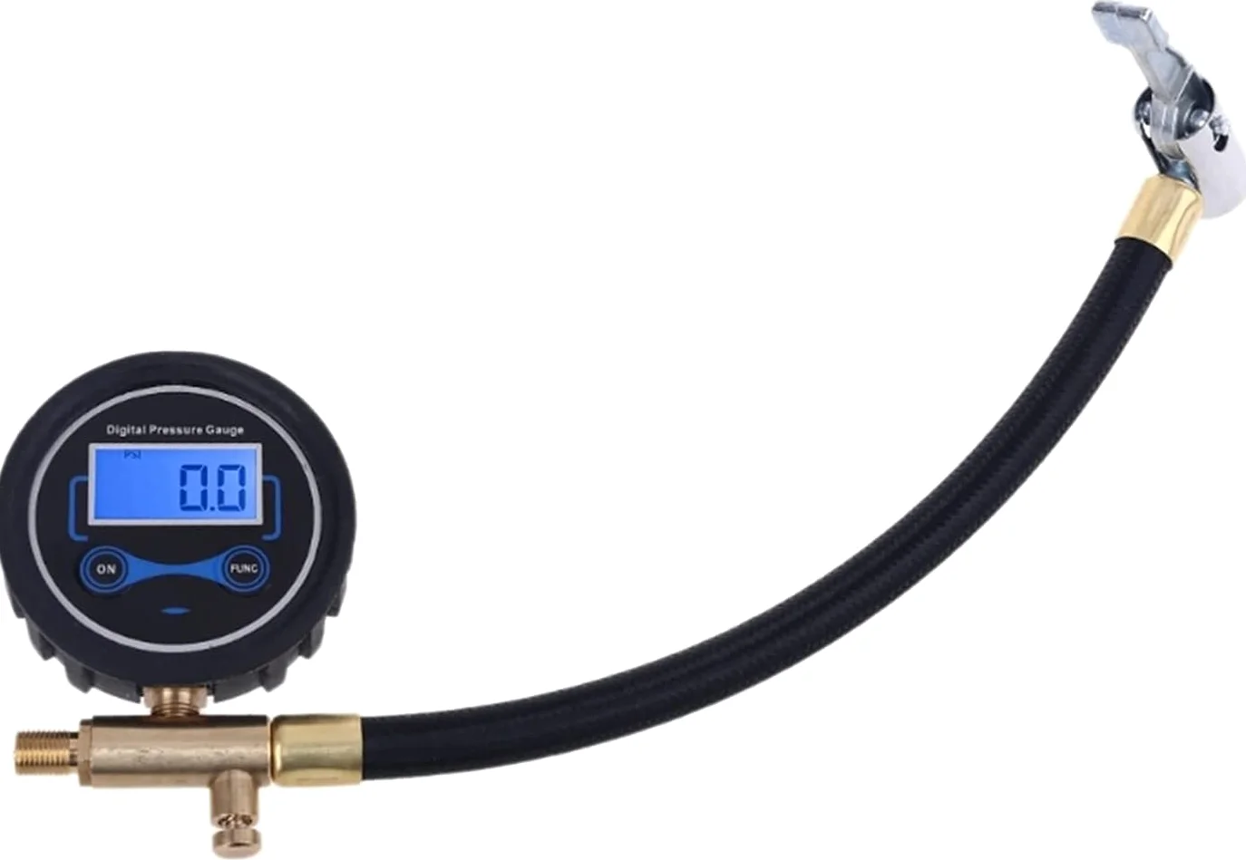 Manómetro Digital para neumáticos, manómetro, compresor de Aire para neumáticos de Motocicletas y automóviles, Manguera de Tubo de inflado de 200PSI con deflación