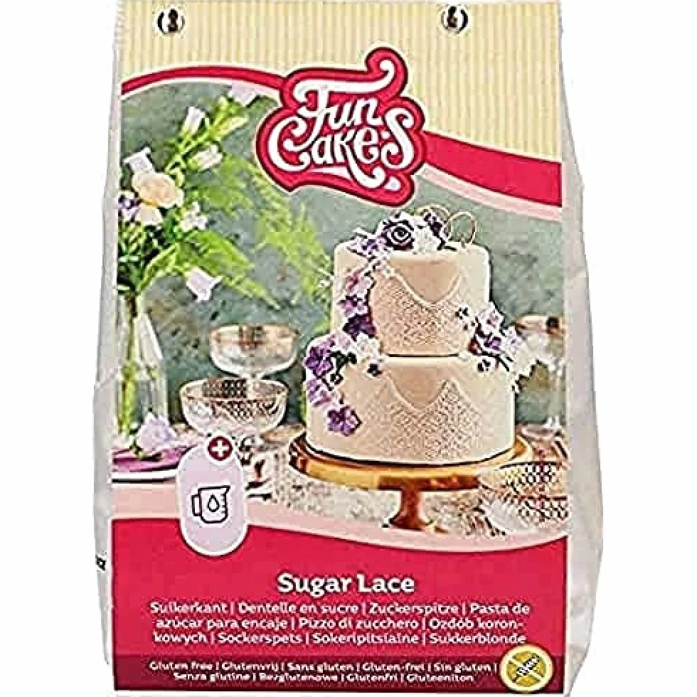 FunCakes Preparado para Encaje Blanco Sin Gluten 400g