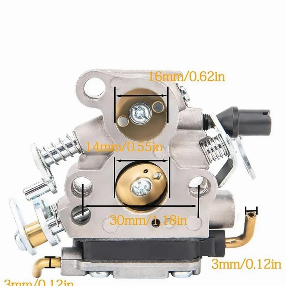 Kit de carburador Compatible con m Husq 240, 235, 120, 120E, 236 y 240E. Juego de Juntas de carburador C1T-W33. Herramienta de jardinería.