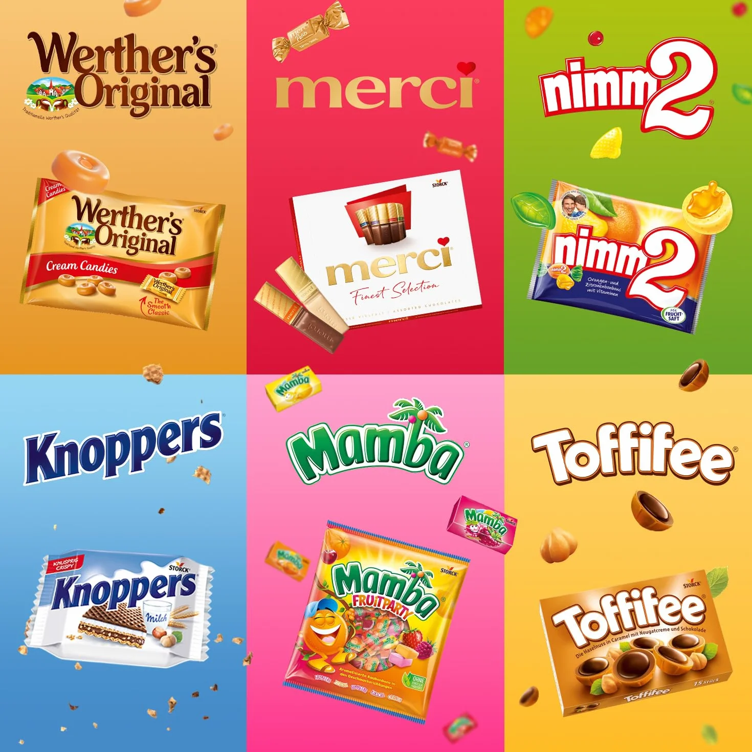 Werther's Original Caramelos Toffee Relleno de Caramelo Pack 15 x 135 g Sin Gluten Vegetarianos