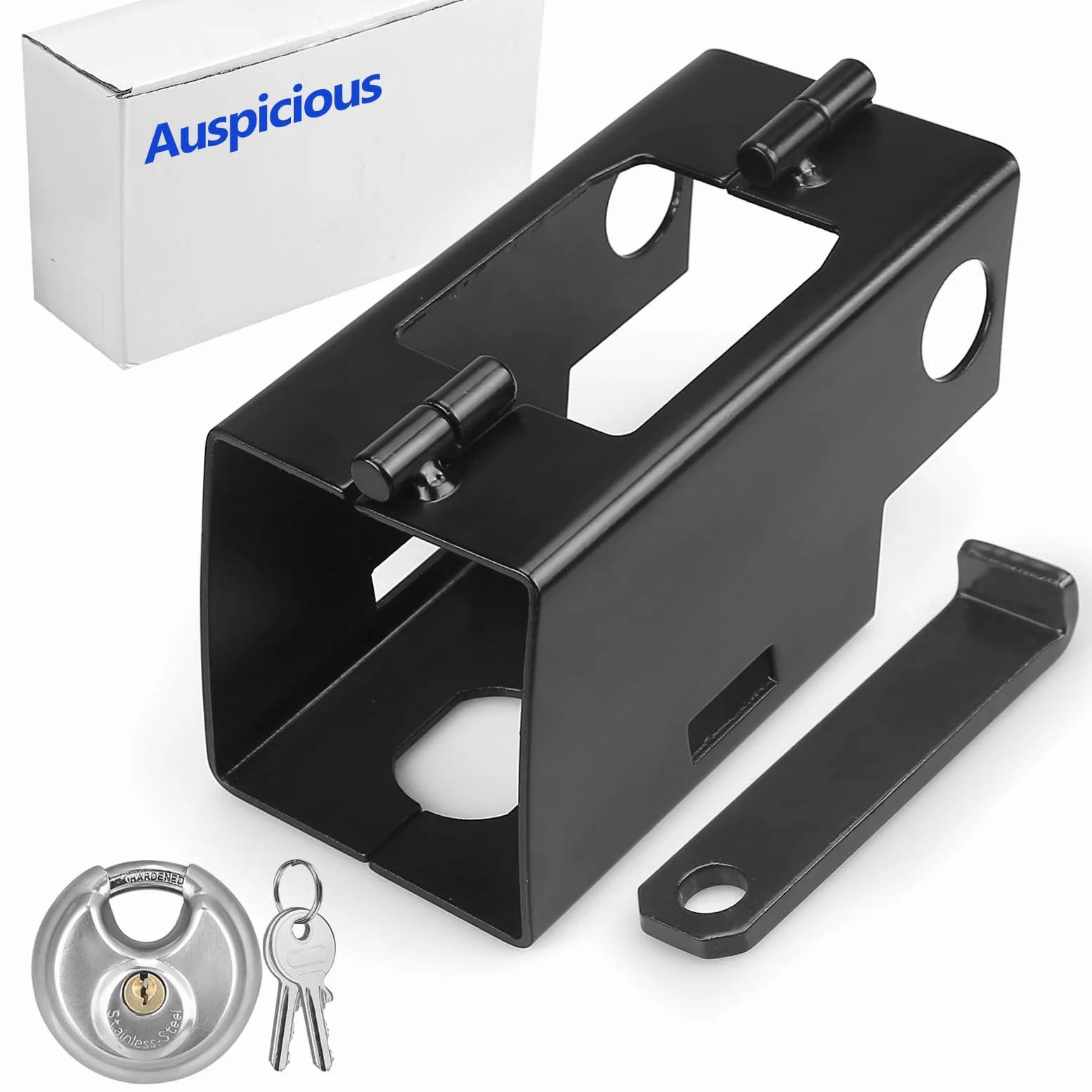 Auspicious Candado de Remolque - Antirrobo para Remolques,Candados para Enganches de Remolque,Protección Antirrobo para Remolque para Caravana de Remolque