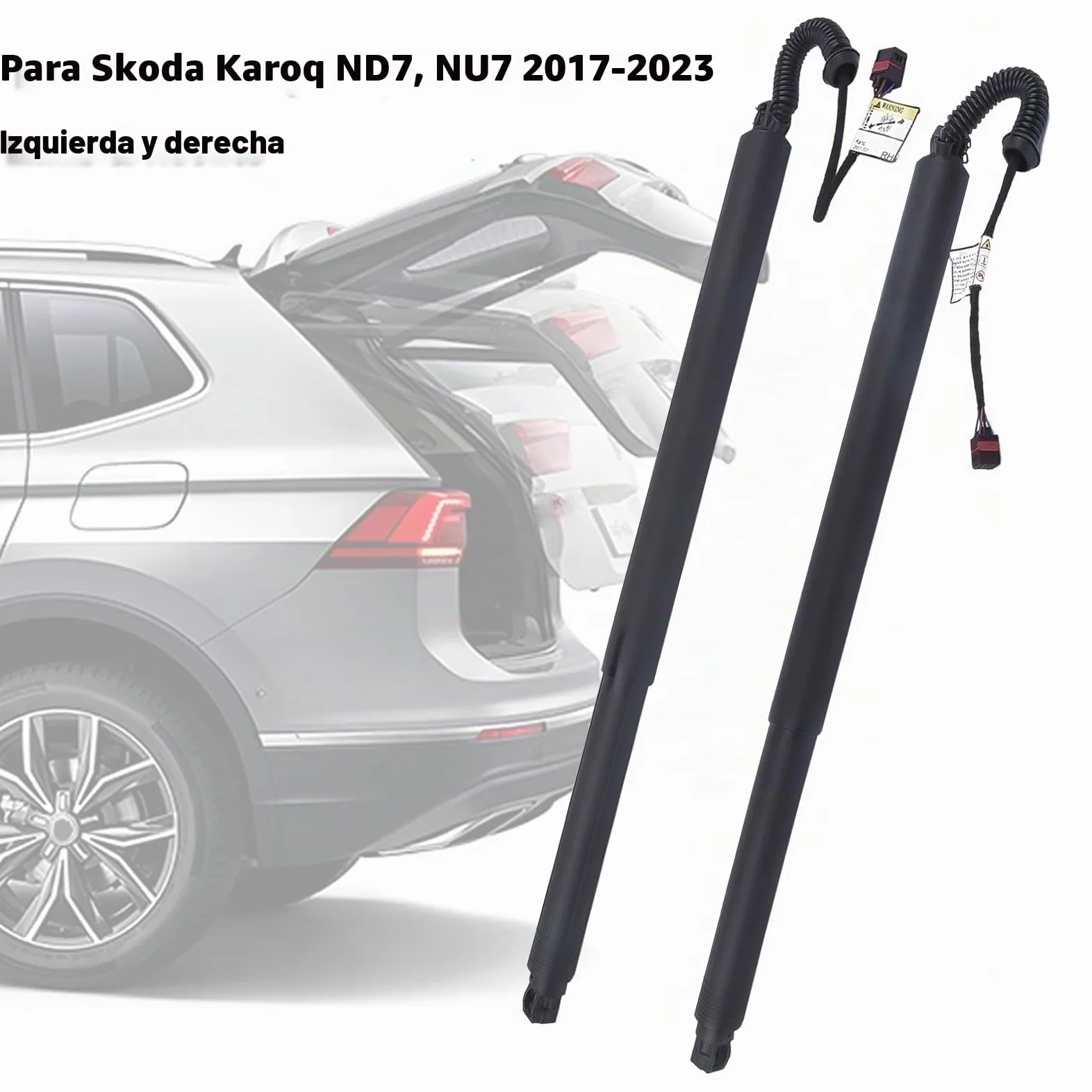 Puntal eléctrico del gas del portón trasero Izquierdo y Derecho Compatible con Karoq 2017-2023 ND7 NU7 57A827851A 57A827852A