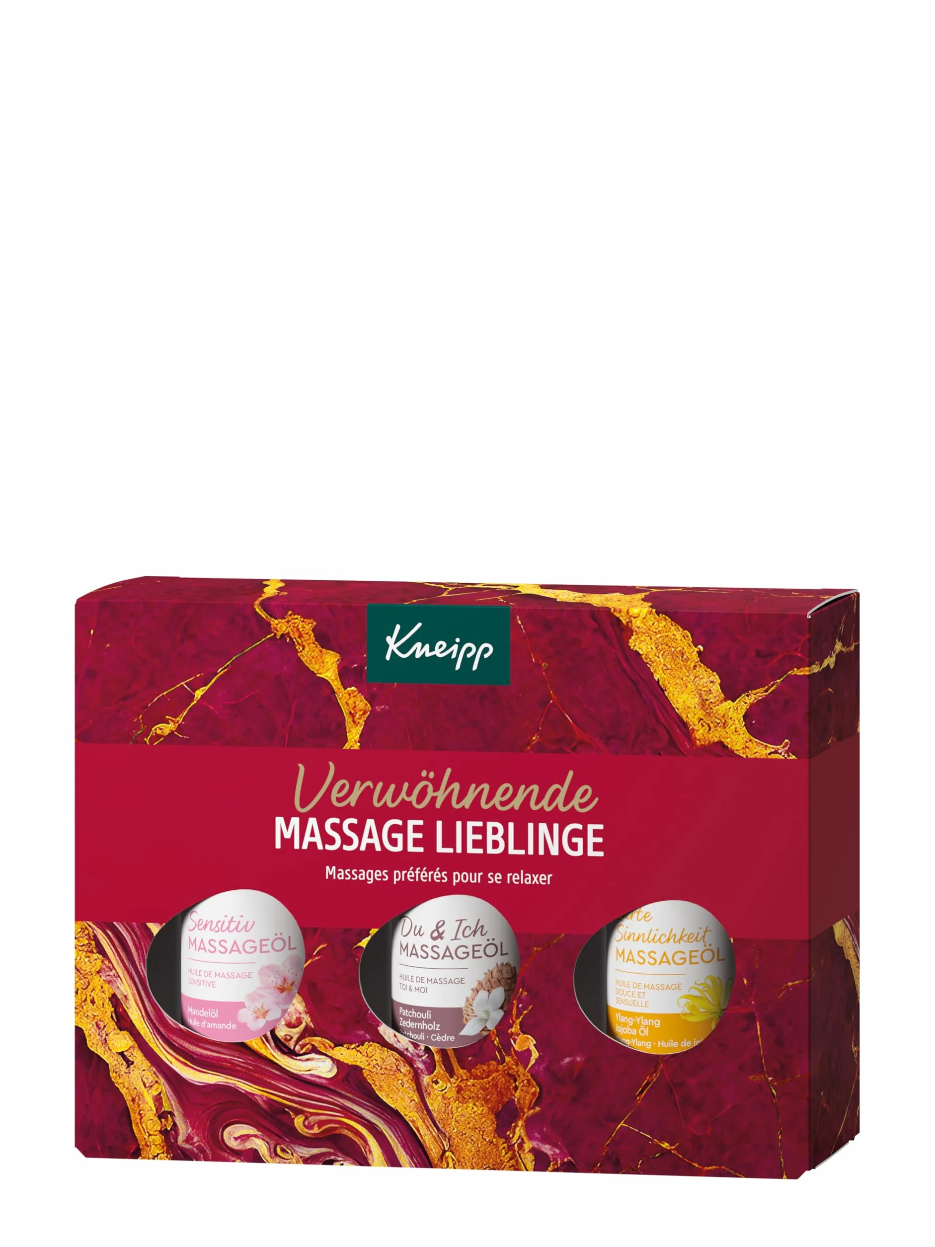 Kneipp Paquete de regalo masaje novios 3 x 20 ml relajación