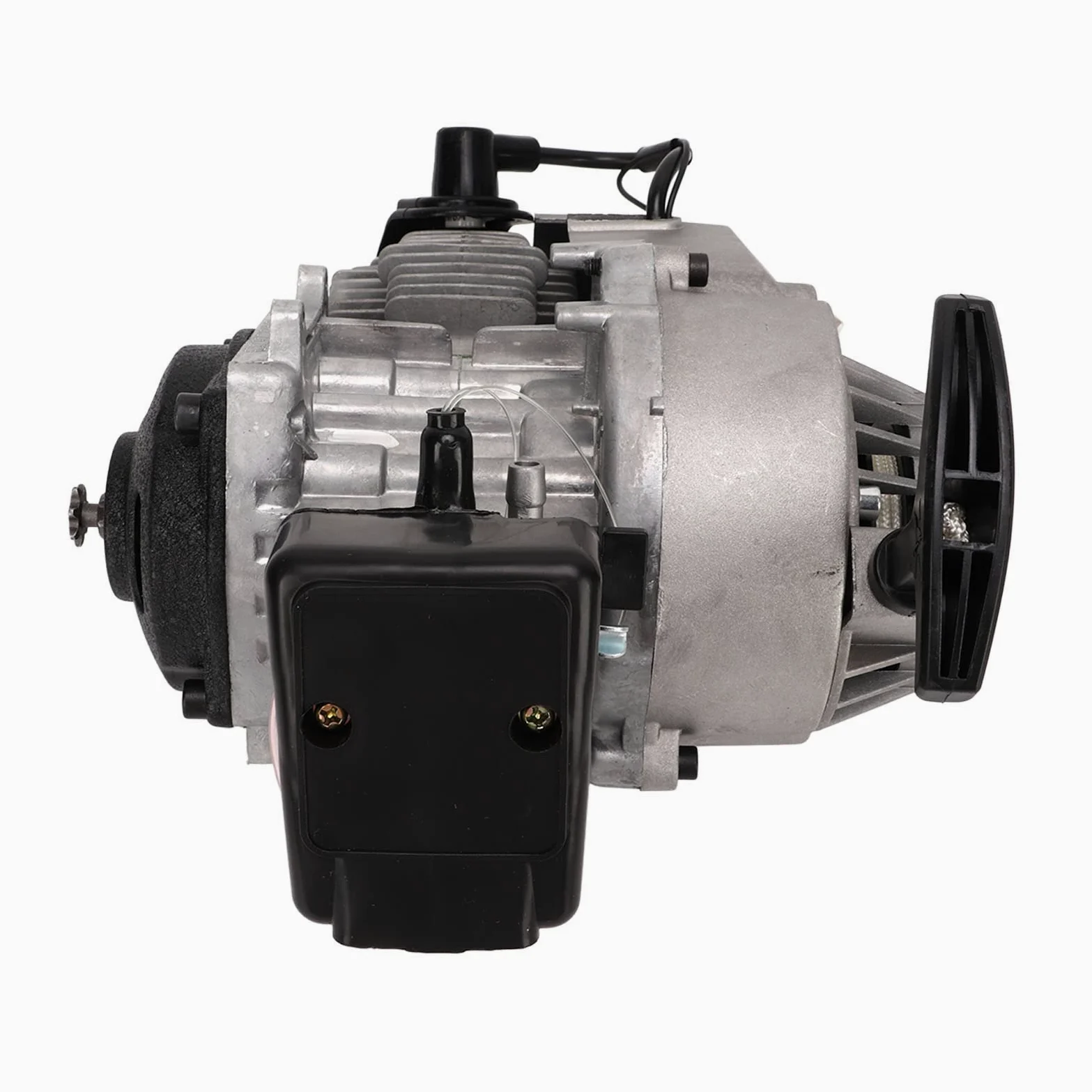 Motor de Motor de Arranque por Cuerda de 2 Tiempos de 49 Cc, Motor de Arranque por Cuerda de 49 Cc Motor de 2 Tiempos de Alta Eficiencia Motor de Potencia Fuerte para Pocket Bike Mini Dirt Pit Bike Qu