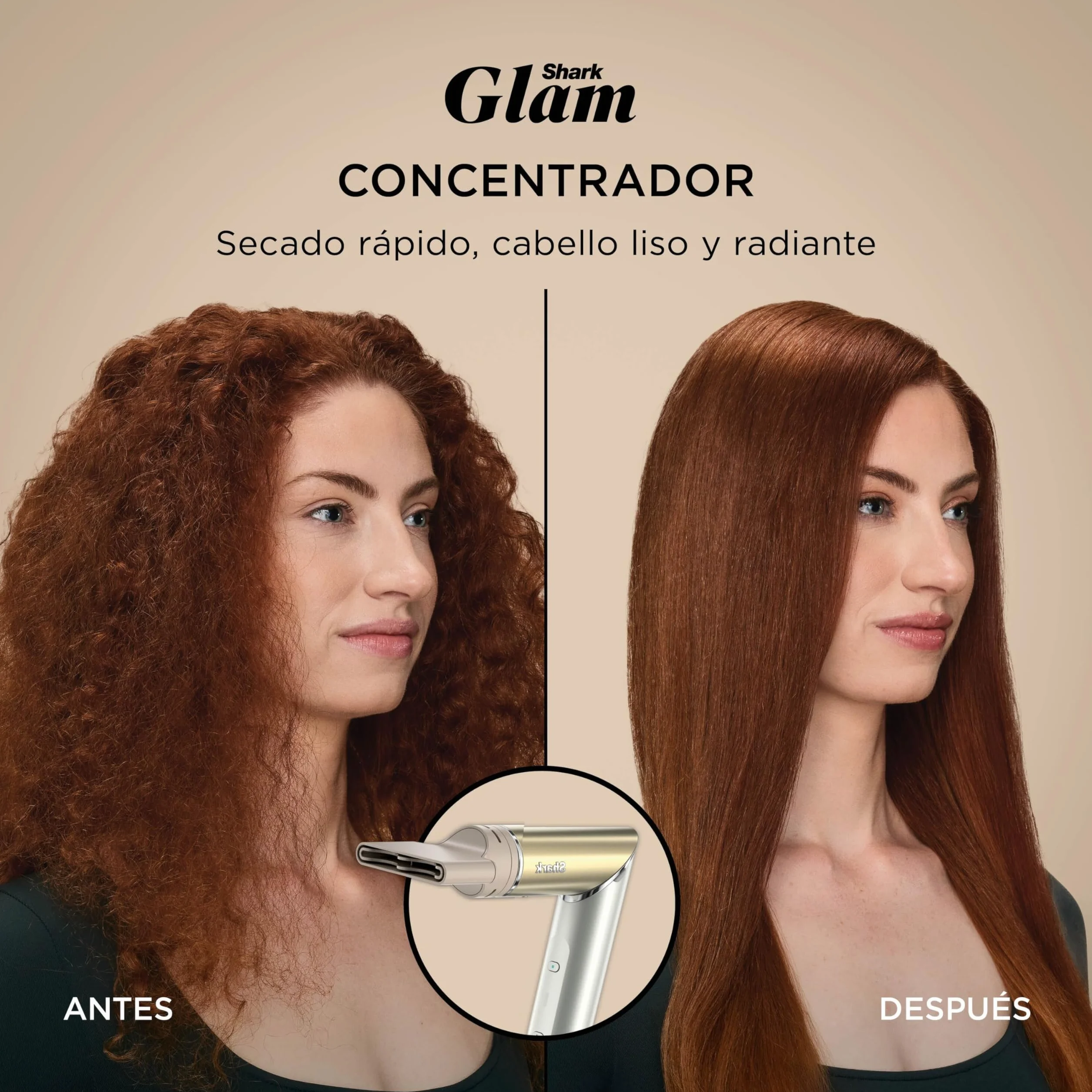 Shark Glam Multi-Styler Rizador Ondas Rizos Automático Difusor Concentrador Turbo Cepillo Aire Plancha