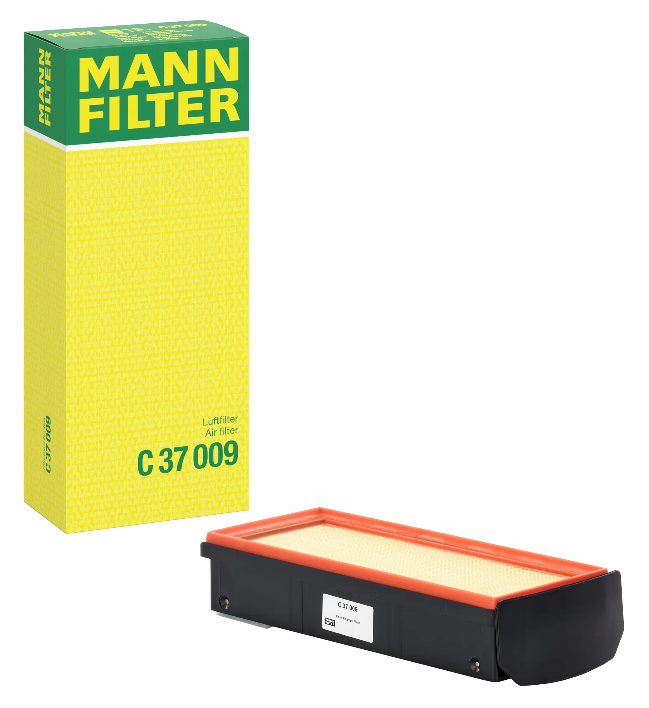 MANN-FILTER, C 37 009 Filtro de aire | Para Turismos, Aire limpio, Material filtrante resistente, Ajuste perfecto, Calidad original OE