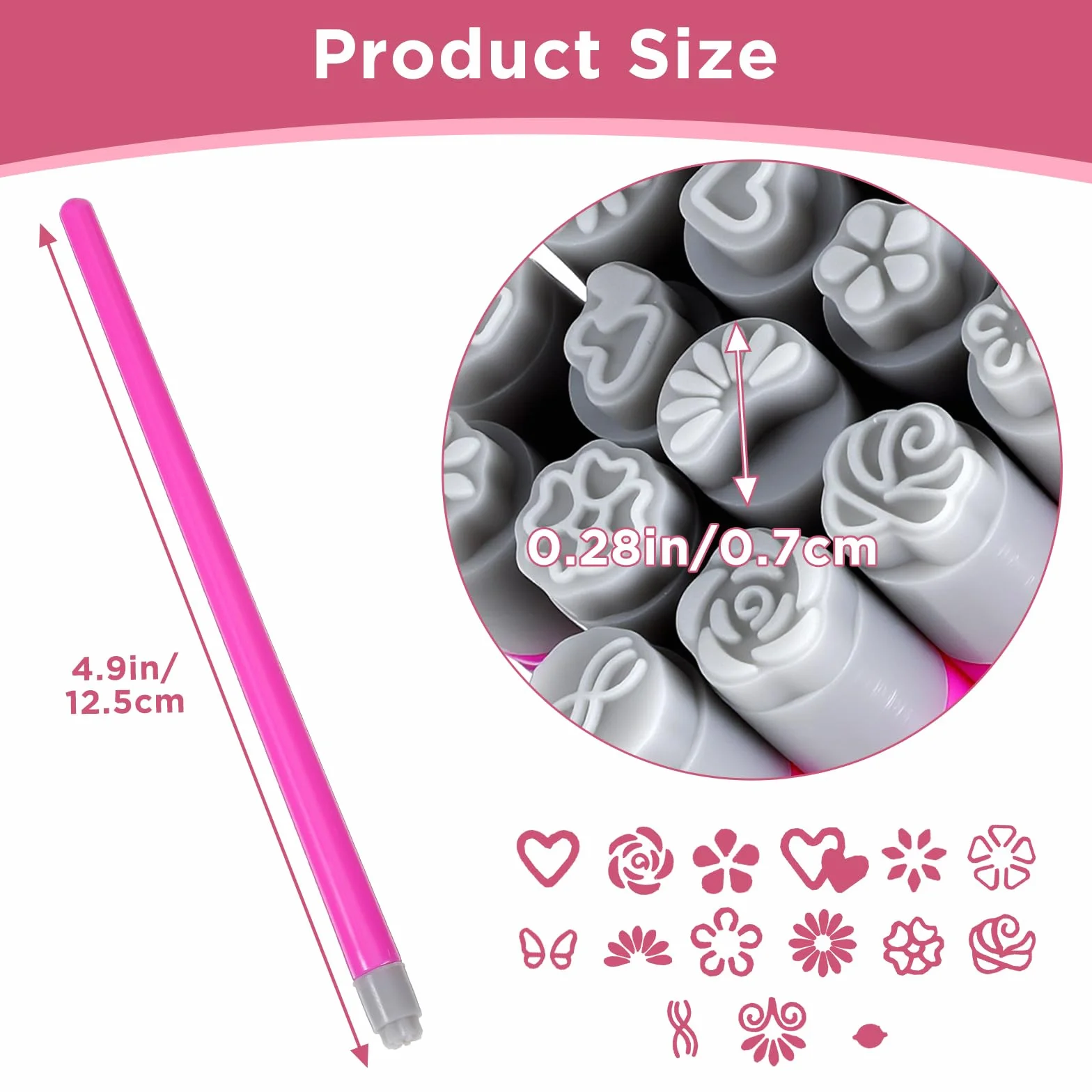 Sellos de uñas de silicona, juego de 15 unidades, portátil, para decoración de uñas, manicura