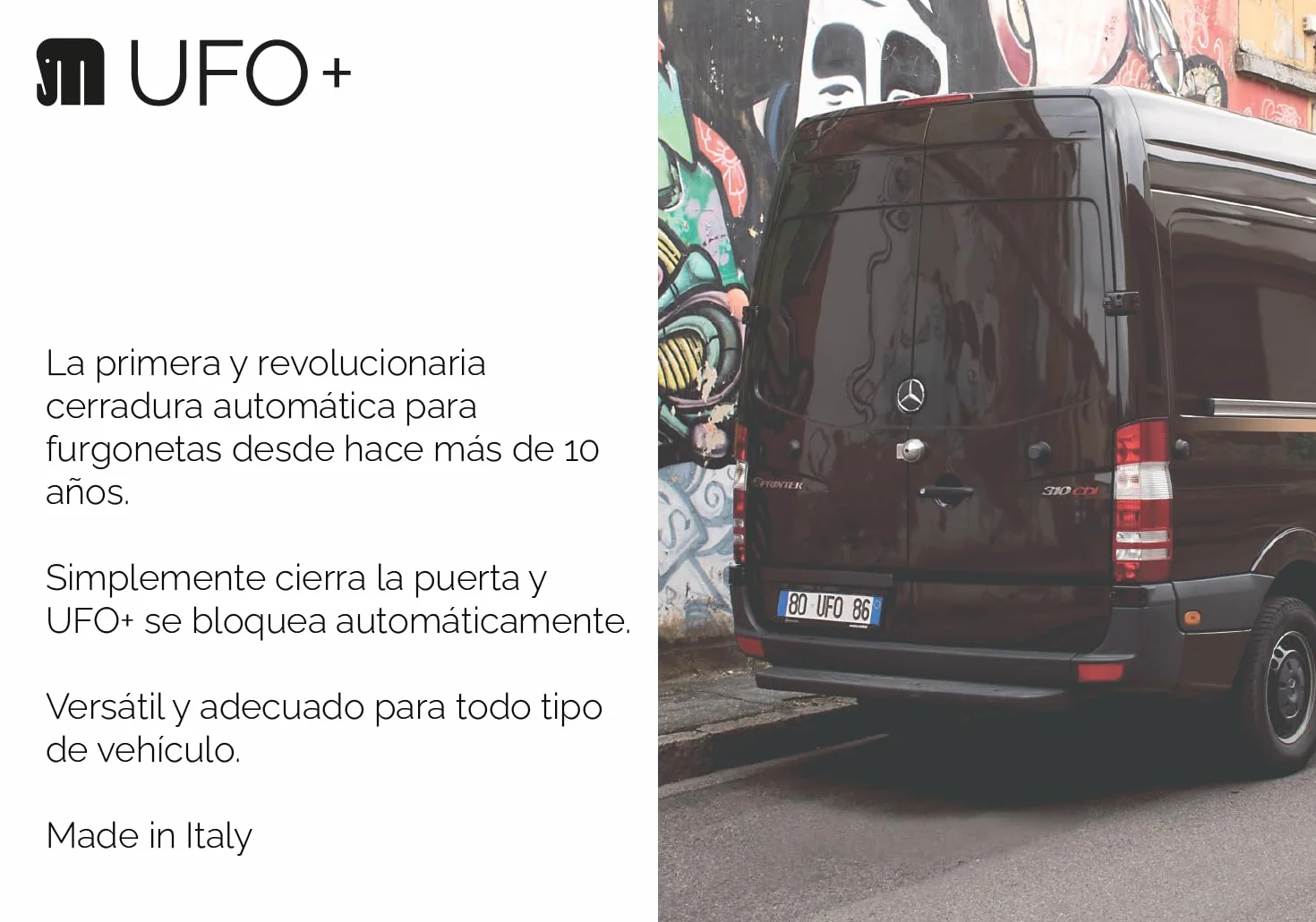 Juego de 2 Cerraduras Antirrobo para Furgoneta UFO+