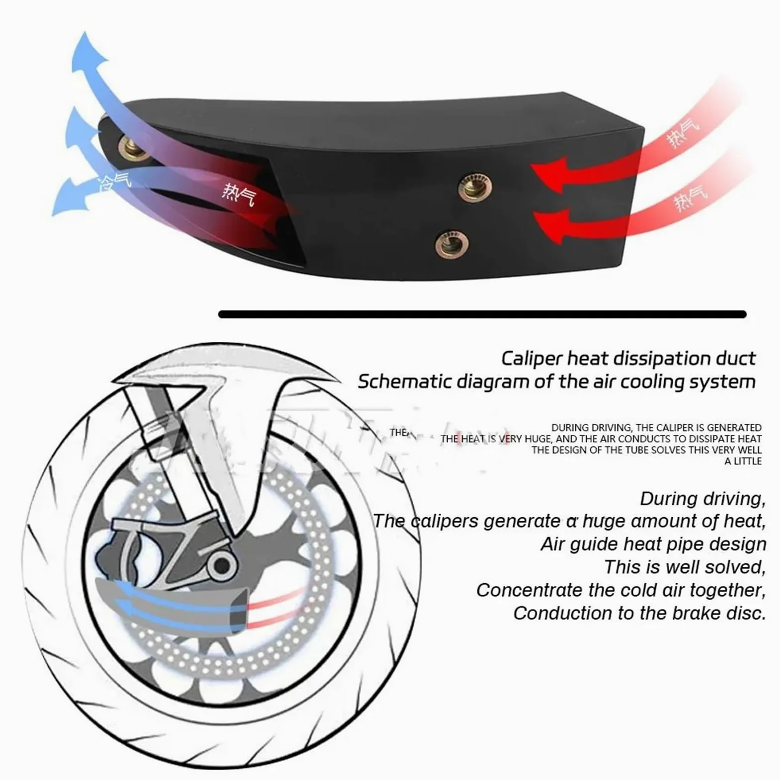 Conductos de refrigeración de aire de pinza Cubierta de radiador de pinza delantera de motocicleta, compatible con Ducati XDIAVEL S, XDIAVEL 1199, Panigale 1299 y Hypermotard 796.(Matte Black)