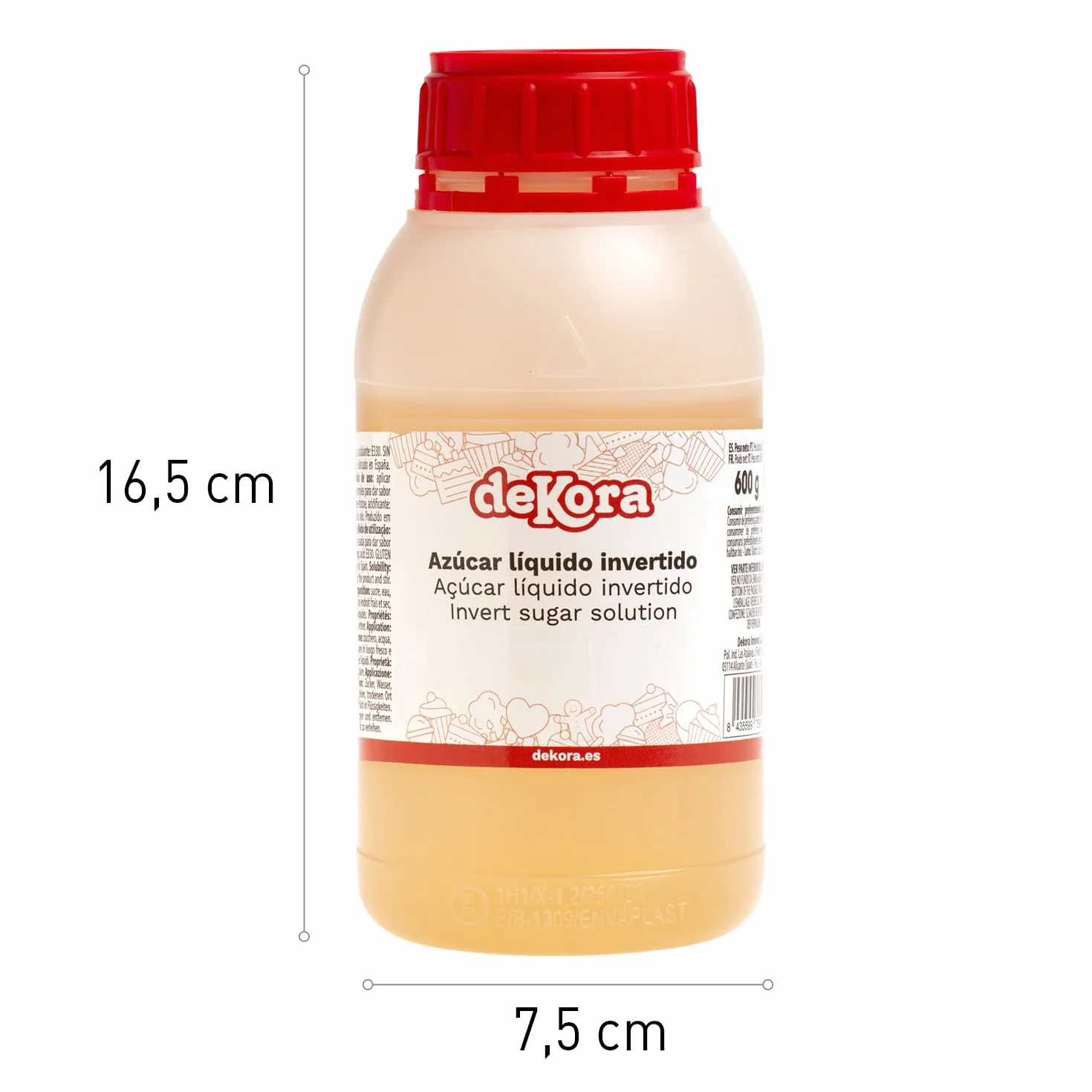Azúcar Líquido Invertido 600 g para Pastelería y Heladería