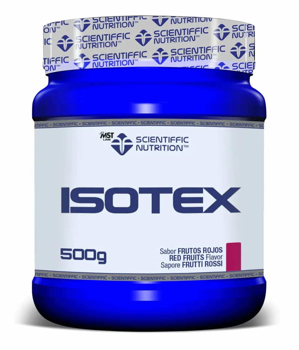 Scientiffic Nutrition Isotex Bebida Isotónica Instántanea en Polvo Sales Minerales Electrolitos Energía Sabor Limón 500 g