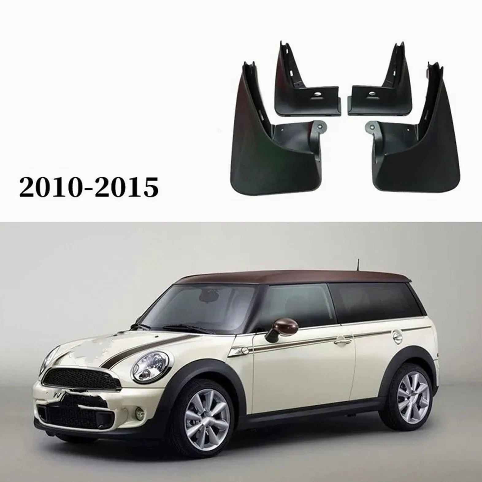 Guardabarros De Coche Guardabarros Delanteros Y Traseros para Mini, para Cooper, para Clubman, R55, Accesorios para Coche, 4 Unidades Faldillas antibarro