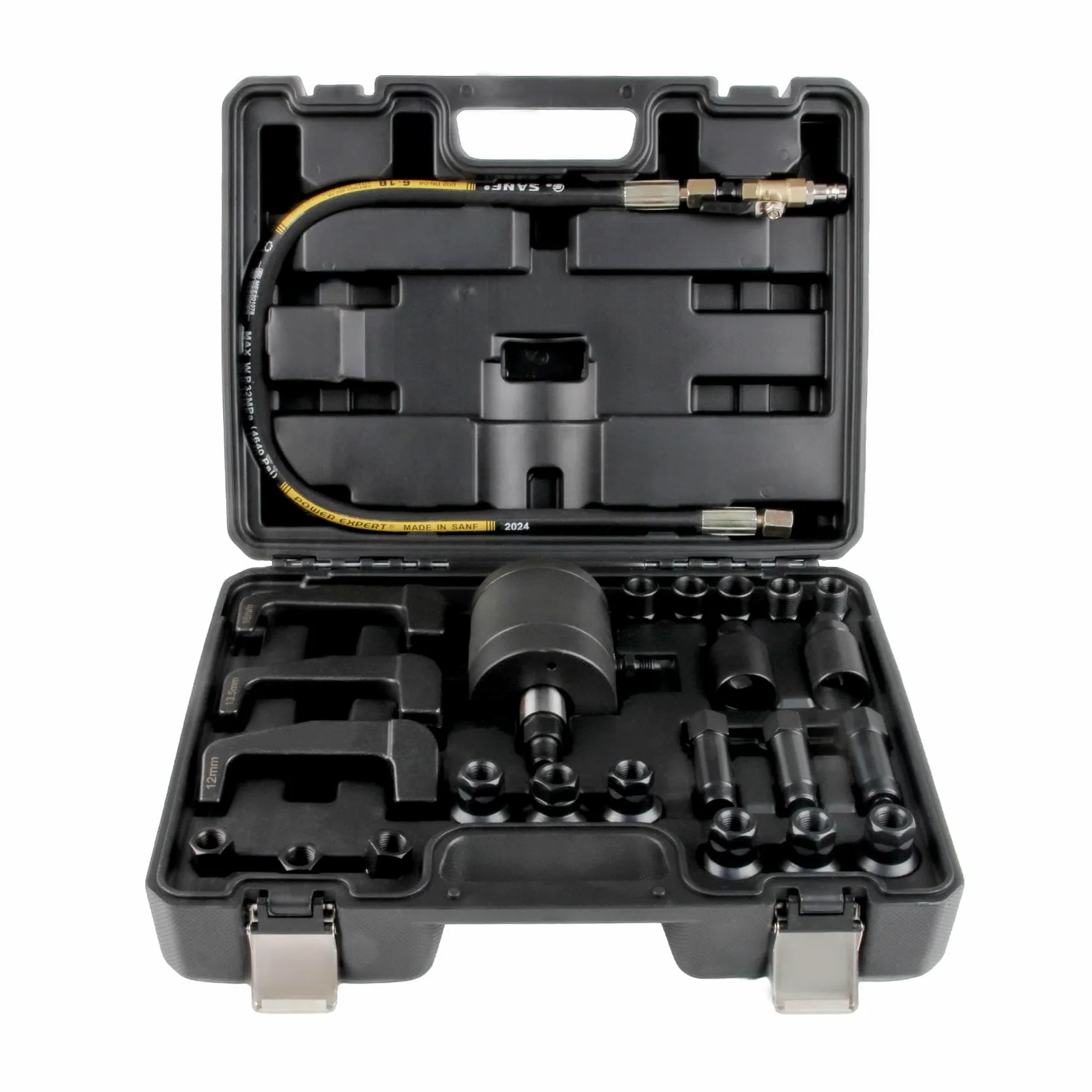 DOCAS 24 Piezas Extractor de Inyectores Diésel,Extractor de inyector neumático con Adaptador