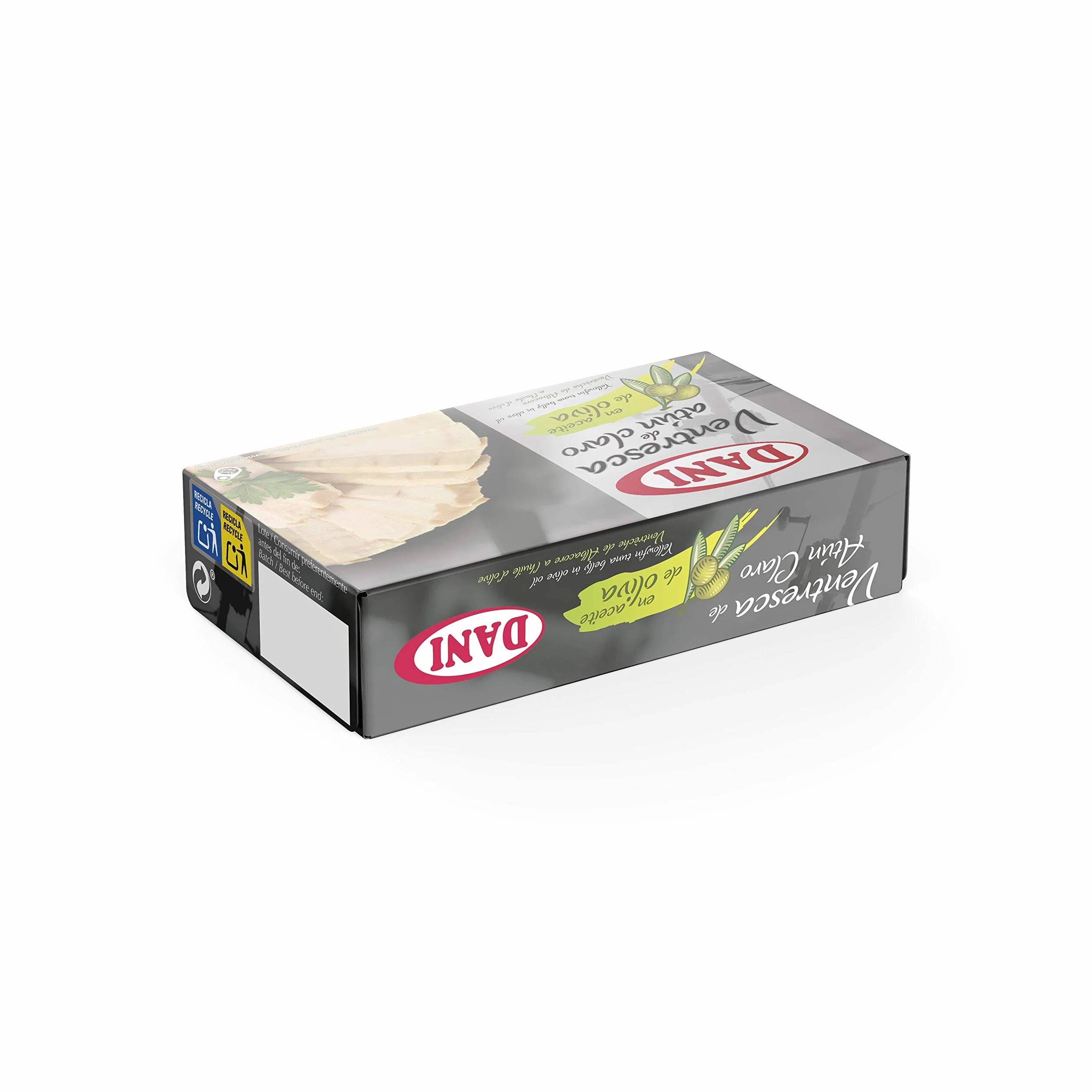 Ventresca de atún claro en aceite de oliva Dani 6 x 106 gr