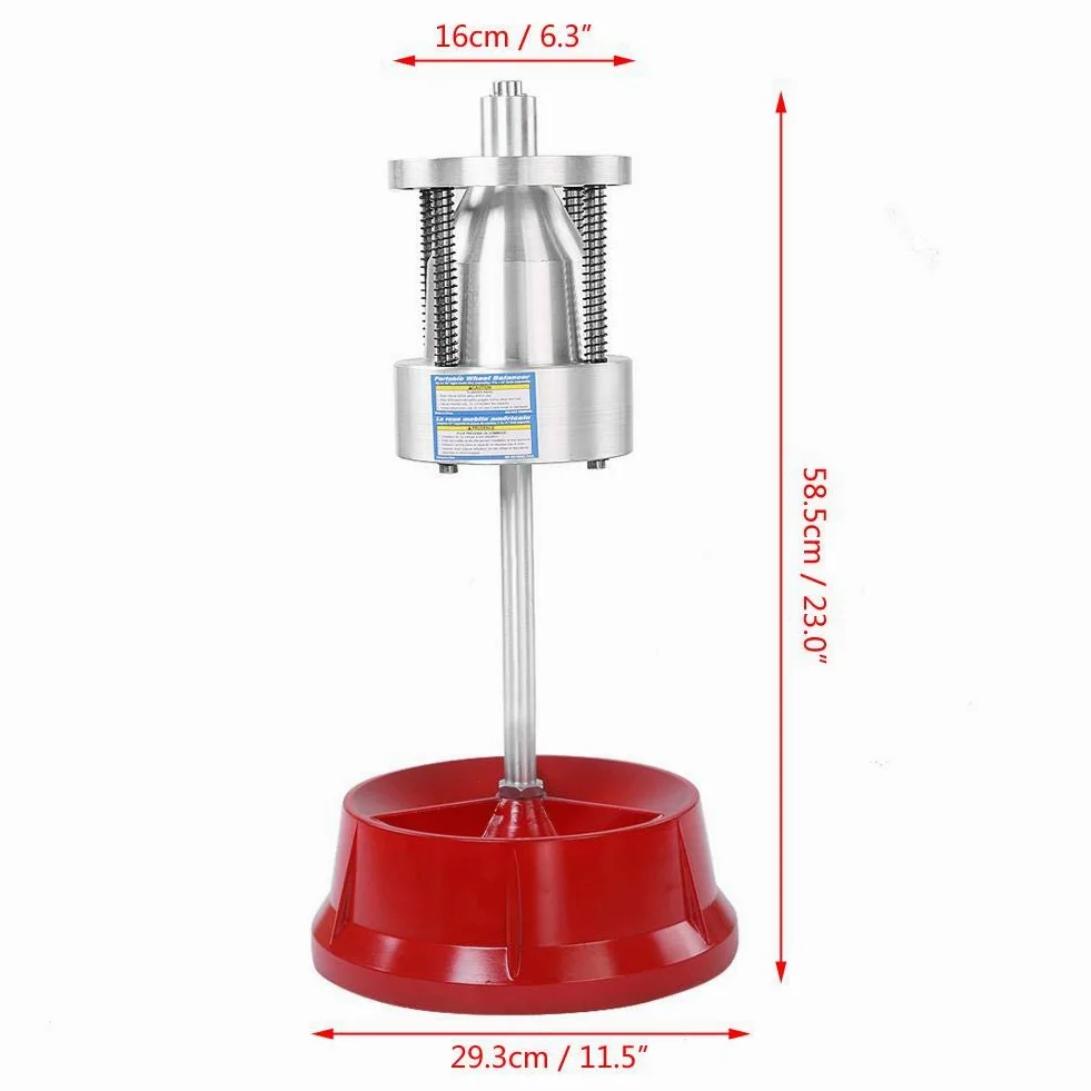 Equilibrador de ruedas Equilibrador de neumáticos Cubos portátiles para camiones automóviles Nivel de burbuja Borde servicio pesado