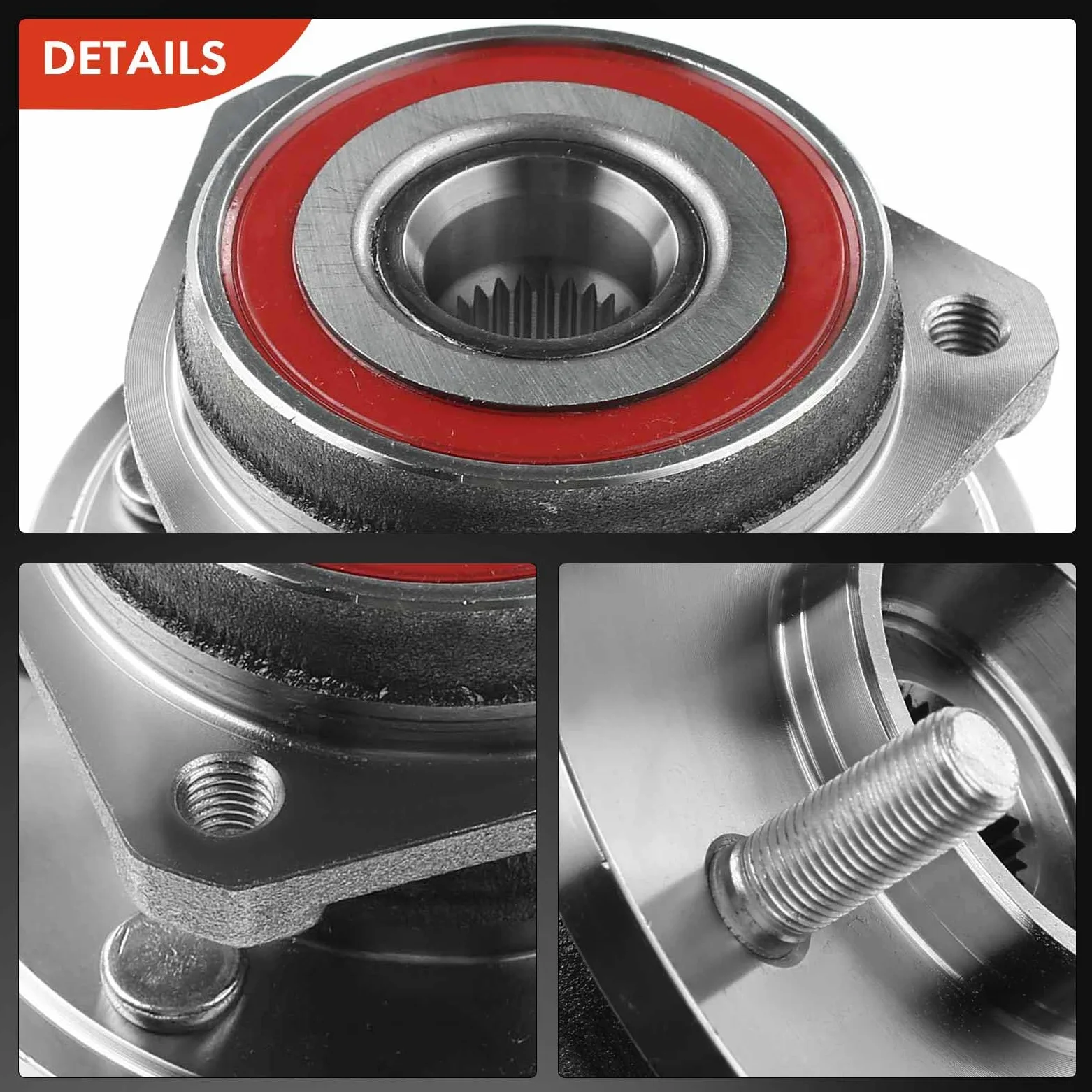 Frankberg 1x Kit de rodamientos de ruedas Eje delantero para Cherokee XJ Grand Cherokee I ZJ,ZG Wrangler I YJ,SJ Wrangler II TJ 1984-1999 53007449AB