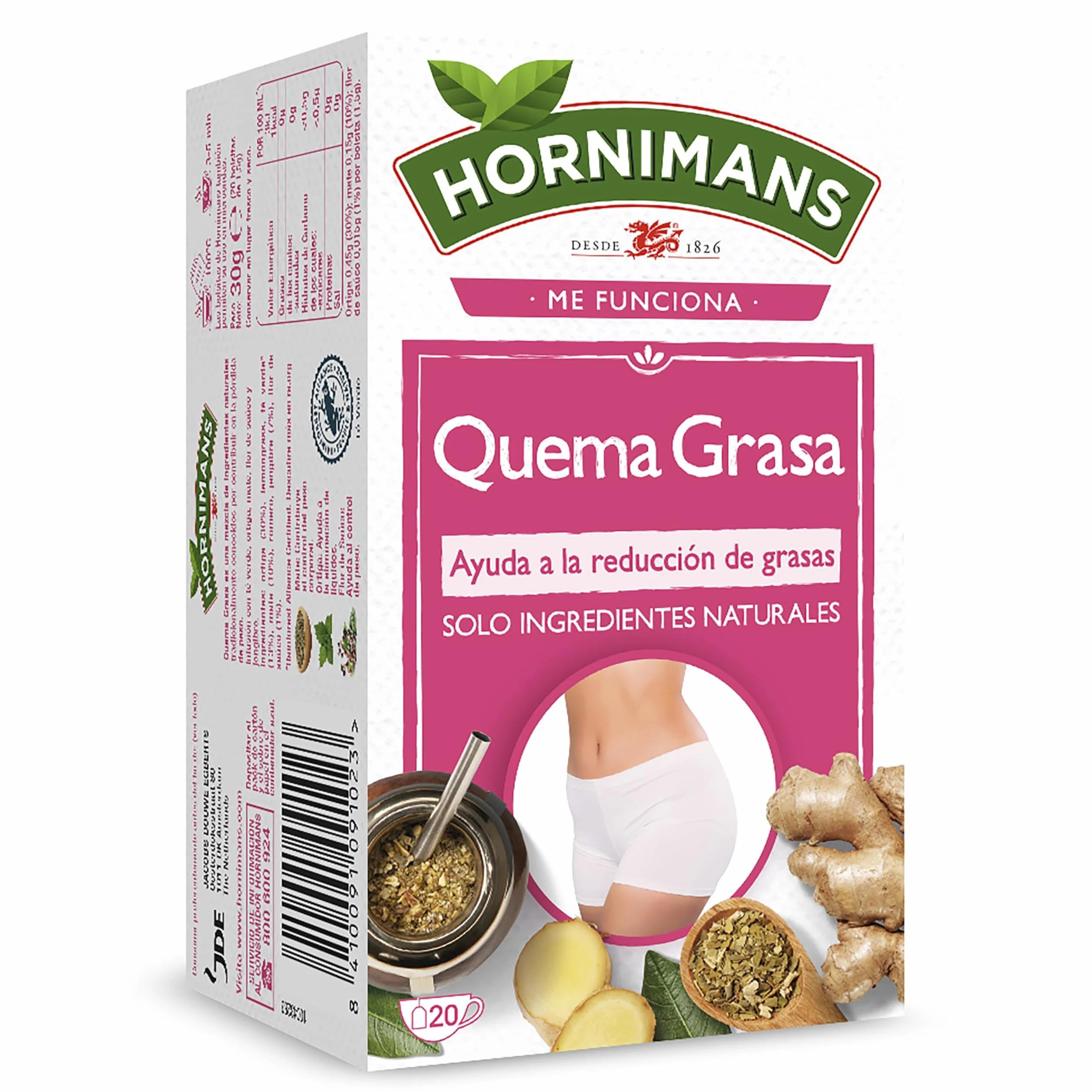 Hornimans Infusión Quemagrasa 20 Bolsitas