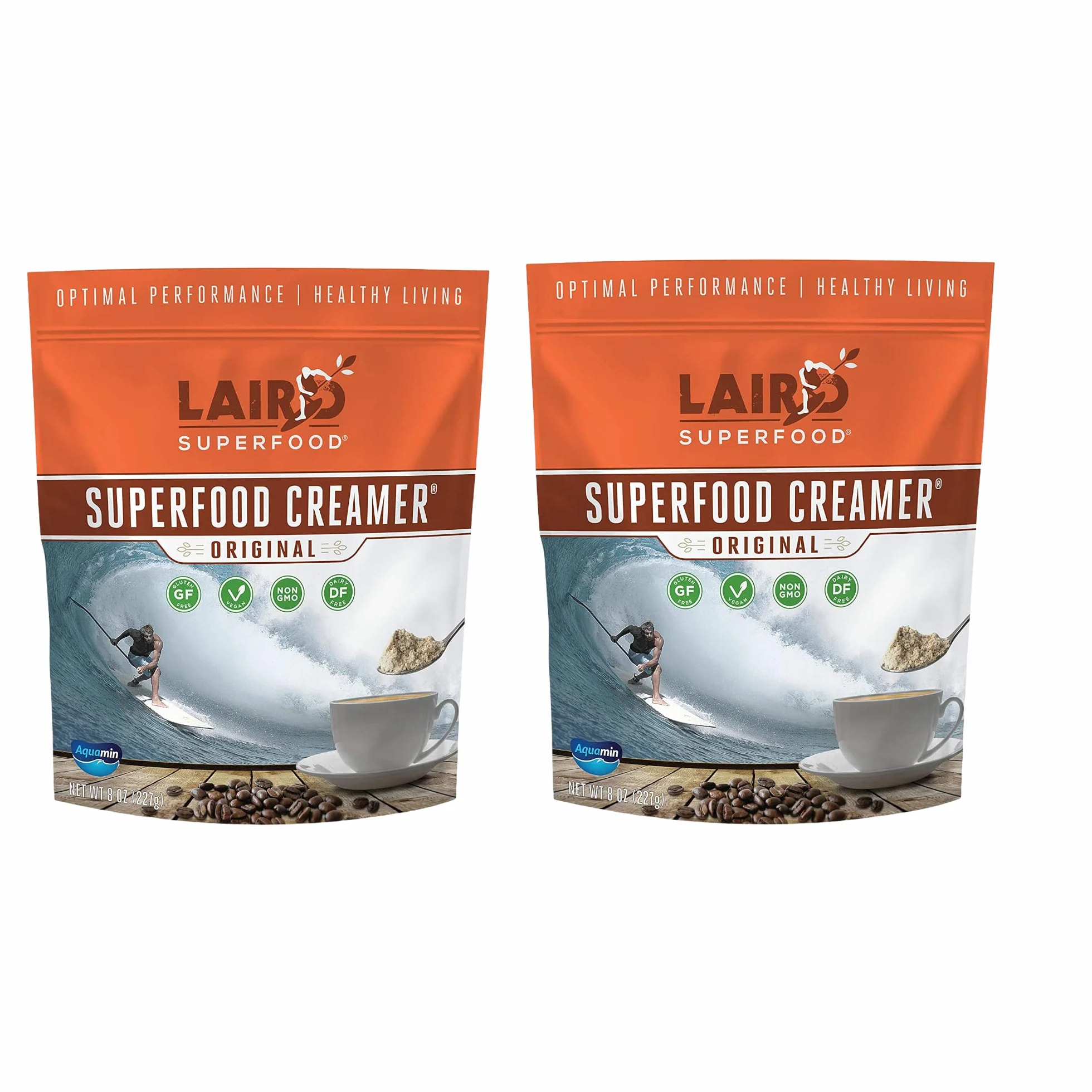 Laird Superfood Original Superfood Creamer 8 oz 227 g Paquete de 2