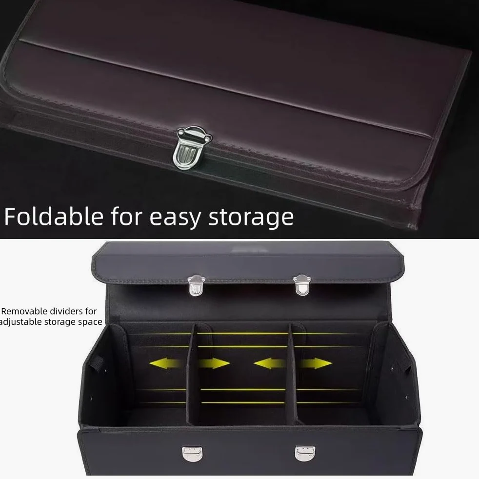 Organizador Maletero Coche para Audi Q2/Q3/Q4 e-tron/Q5/Q6 e-tron/Q7/Q8, Organizador de Maletero de Coche Caja Plegable para el Coche Organizador para Maletero de Coche,C