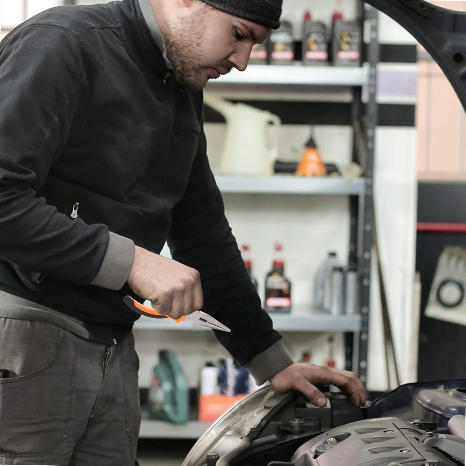 Kit de Reparación de Neumáticos para Automóviles 100 Piezas | Kit Reparación Neumáticos Coche Portátil, Kit de Herramientas para Coche, Fácil de Operar y Ligero