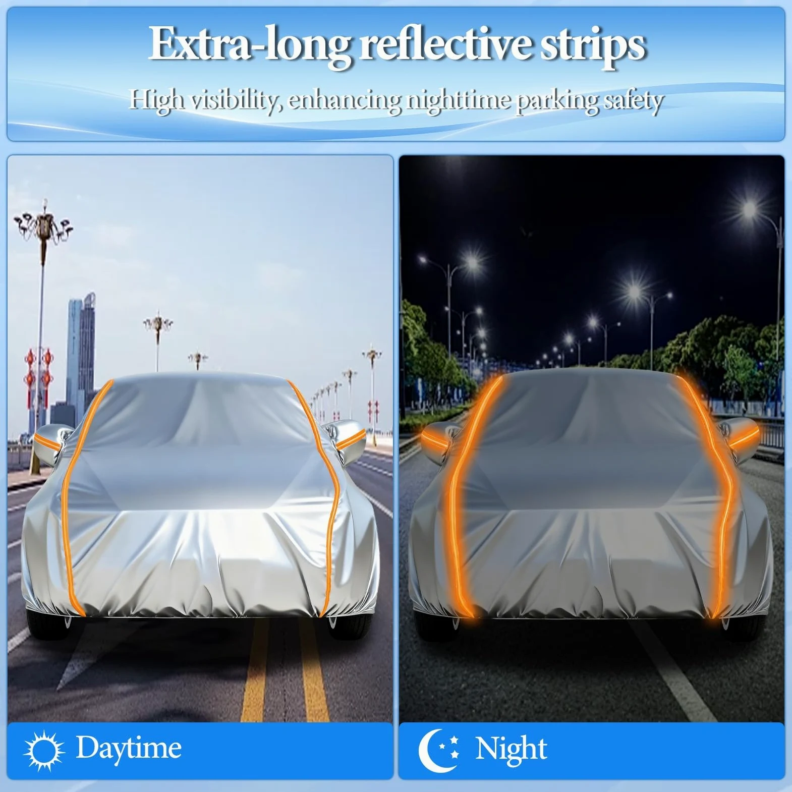 Fundas De Coche para Ford Transit Custom Nugget/Kombi L1 Van 2023-2025, Anti-UV, Resistente Al Polvo Lluvia Nieve protección para Todo Tipo de Clima