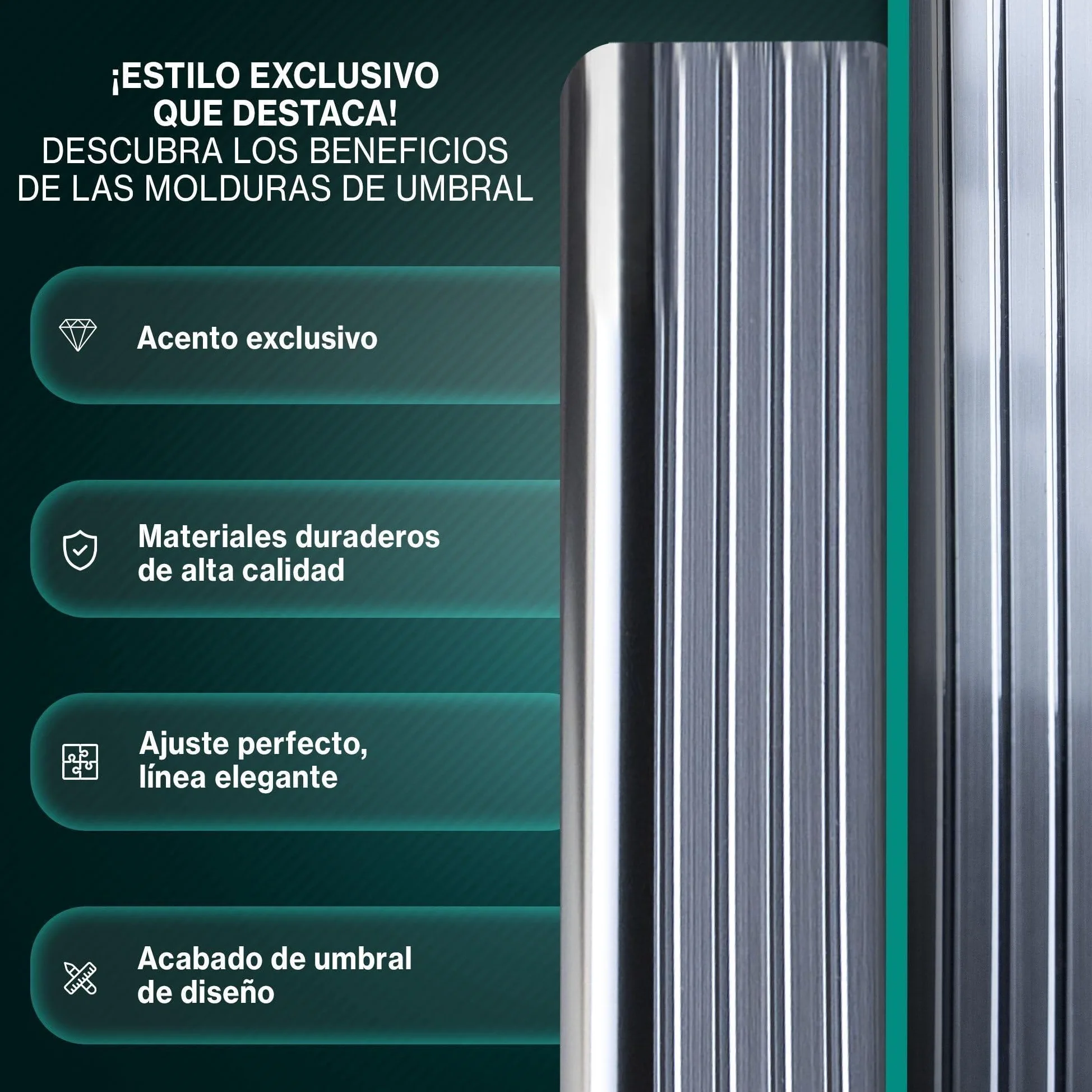CHROMEMASTER | Protector de Umbral de Puerta Compatible con Honda HR-V III 2021+ | Acero Inoxidable; Protección Antirrayaduras para Umbral - Accesorio de Coche Adhesivo - Juego de 4 Piezas