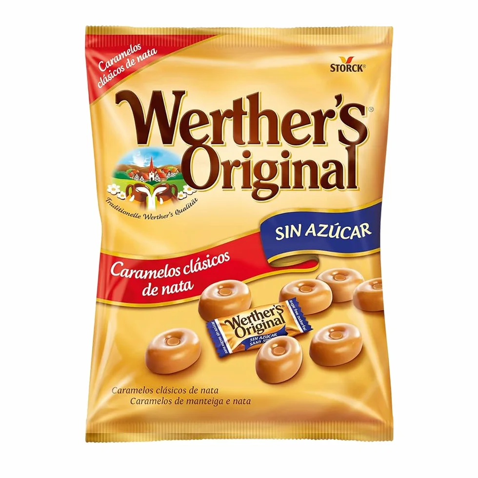 Werther's Original Caramelos toffee sin azúcar 90g