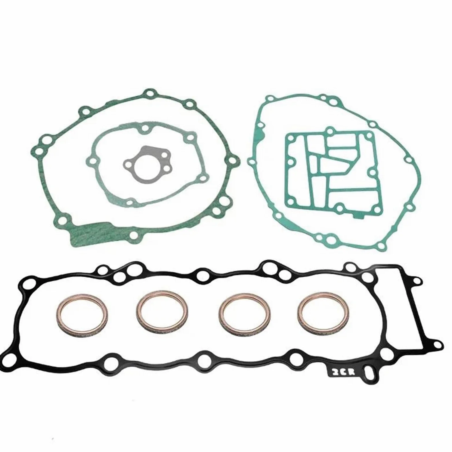 junta de papel de caucho Junta Tapa Bomba Aceite Cárter Cilindro Motor Motocicleta Para Y&amaha R1 YZFR1 15-24 MT10 MT-10 18-24 FZ10 2017(The kits)