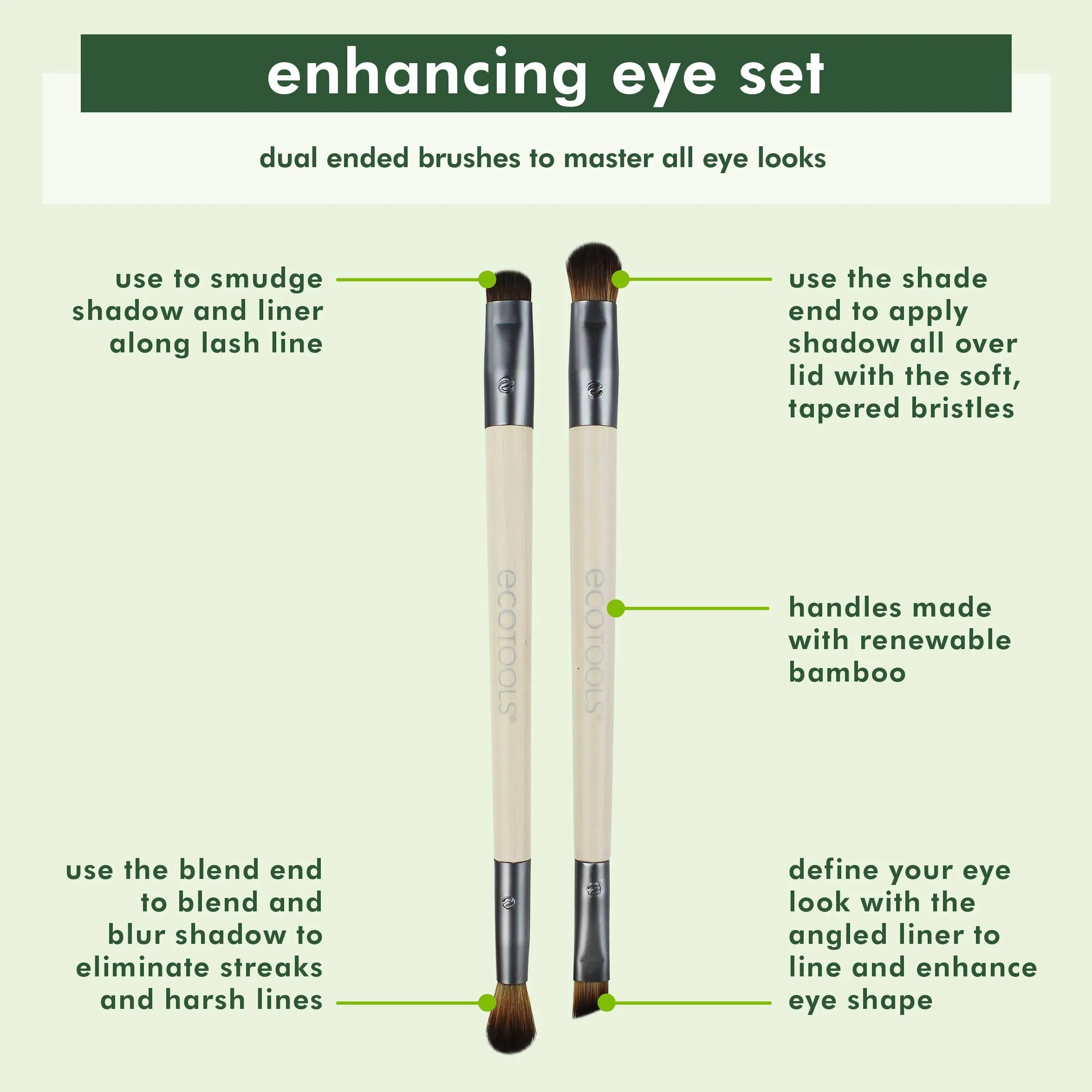 ECOTOOLS Set de brochas para maquillaje
