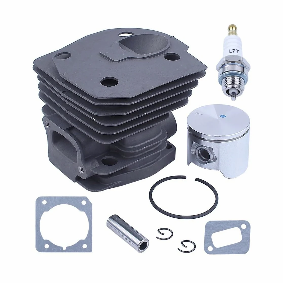Pieza DE Recambio Kit de Junta de pistón de Cilindro de 44 mm Compatible con Repuesto de Motosierra chapada 350 351 353 346XP 157A