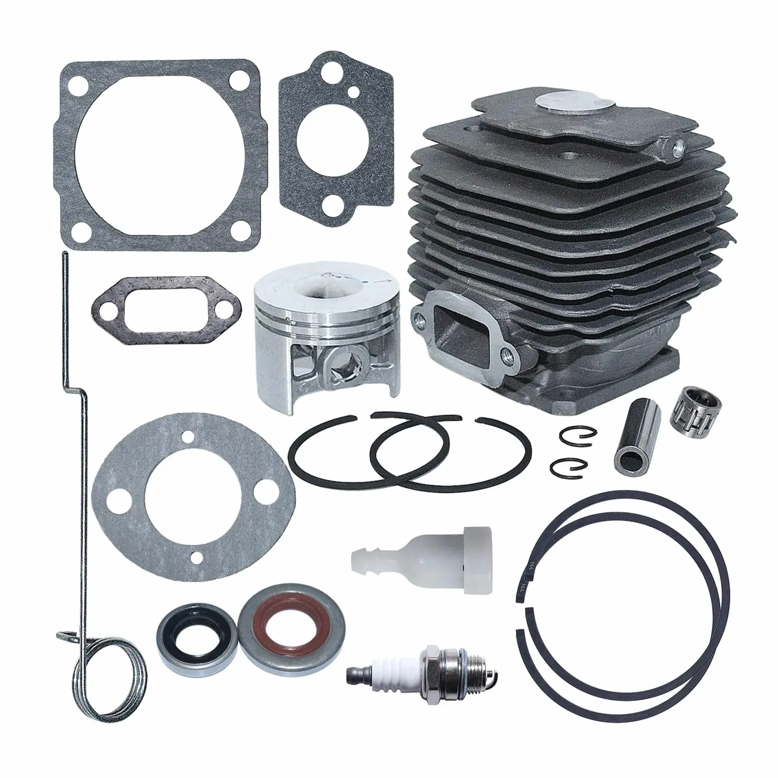 Pieza DE Recambio Kit de Junta de Sello de Aceite de pistón de Cilindro de 46 mm Compatible con Motosierra 028 028AV 028 QW WB 1118 020 1203