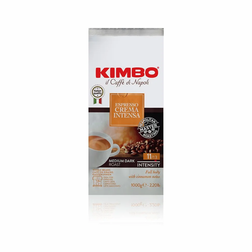 Kimbo Crema Intensa Granos de Café Enteros Tueste Medio 1kg