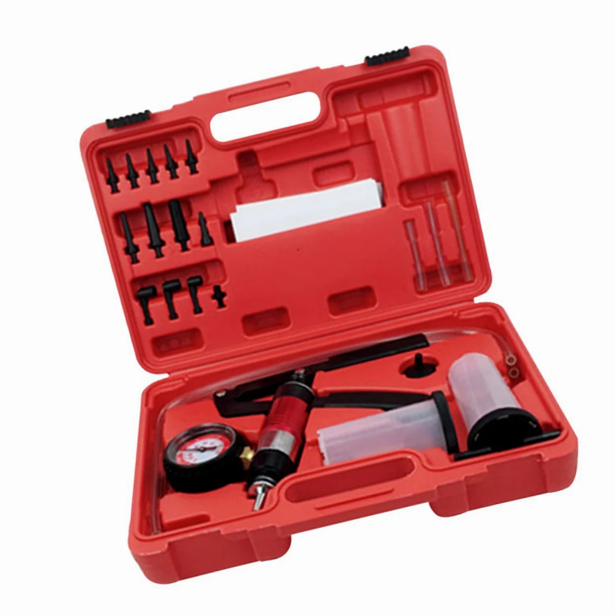 ULTECHNOVO Kit de Bomba de Vacío Manual para Sangrado de Extractor Adaptadores Herramienta Vacío para Vehículos