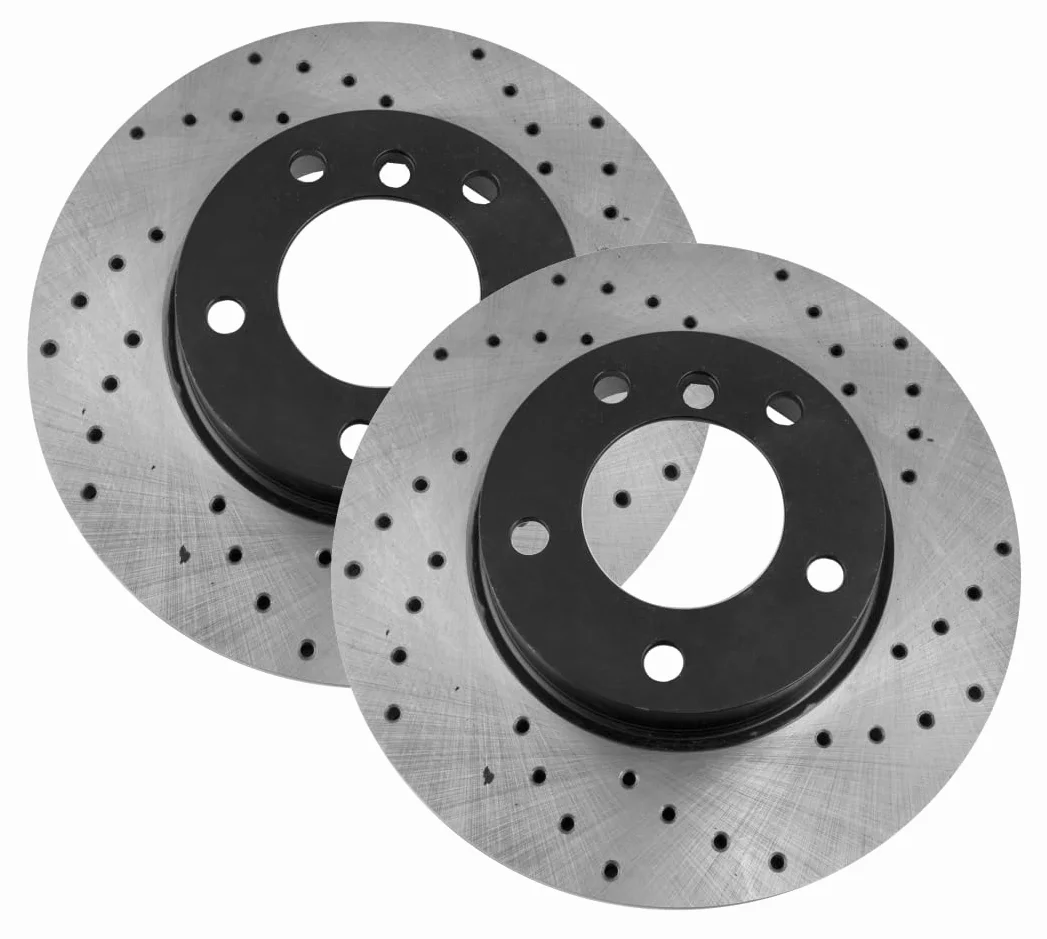 Discos de freno de perforación deportivos compatibles con BMW X4 F26 2013 2014 2015 2016 2017 2018 20 d 20 i 28 i 30 d 35 d 35 i - 0465GTR - Delanteros - ventilados - agujeros 5 - diámetro 328x28