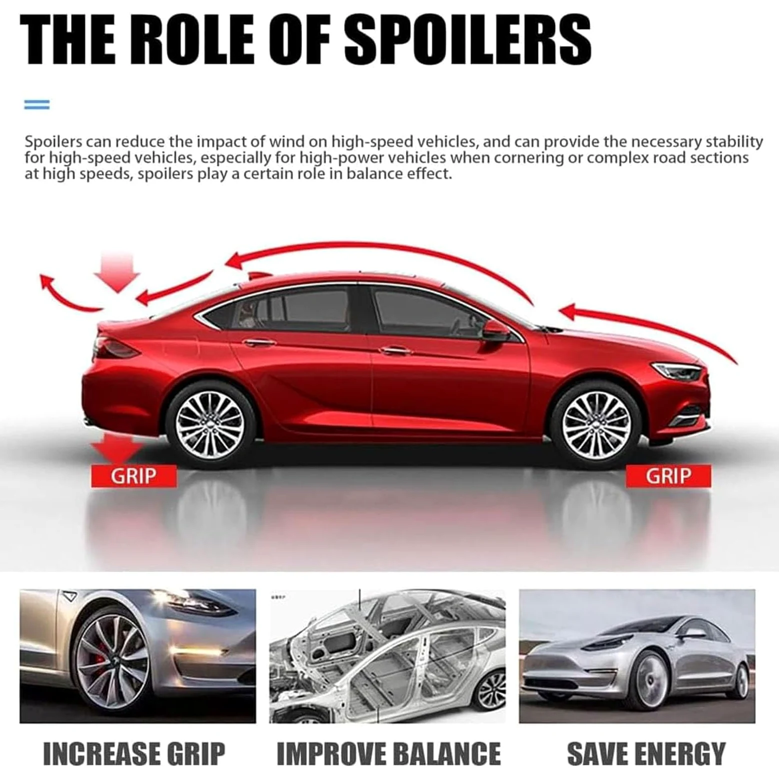 Coche Aleron Trasero para Renault Arkana 2021 2022 2023 2024 2025, Anti-Rasguños Coche Trasera Maletero Spoiler Tail Coche Estilo Accesorios,A/Black