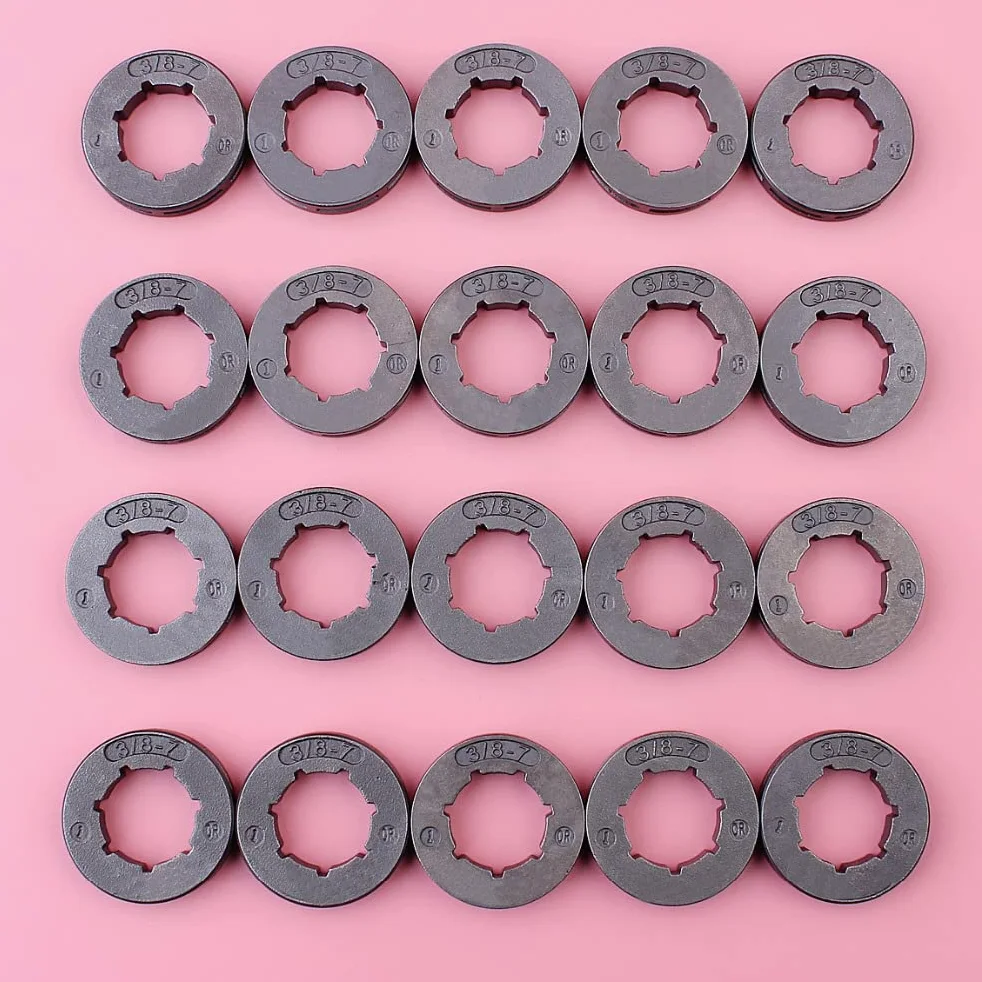 Lote de 20 piñones for Motosierra 028, 034, 029, 036, 039, MS290, MS310, MS360, MS390, Paso de 3/8", 7 Dientes, Estriado pequeño de 19 mm.