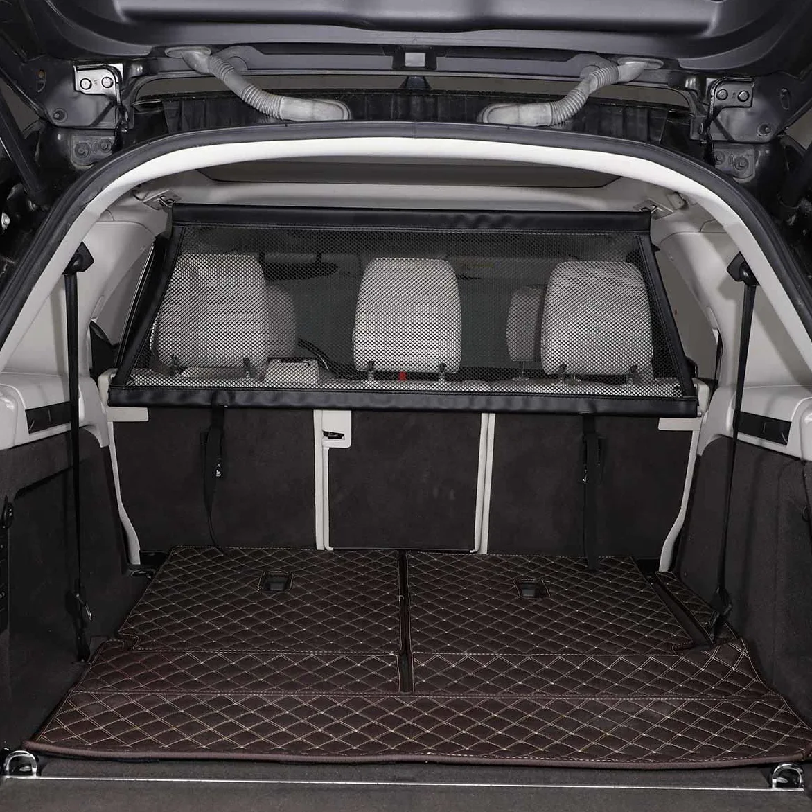 Red de aislamiento del maletero del coche, red de carga del organizador del maletero para Land Rover Discovery 5 2017-2022