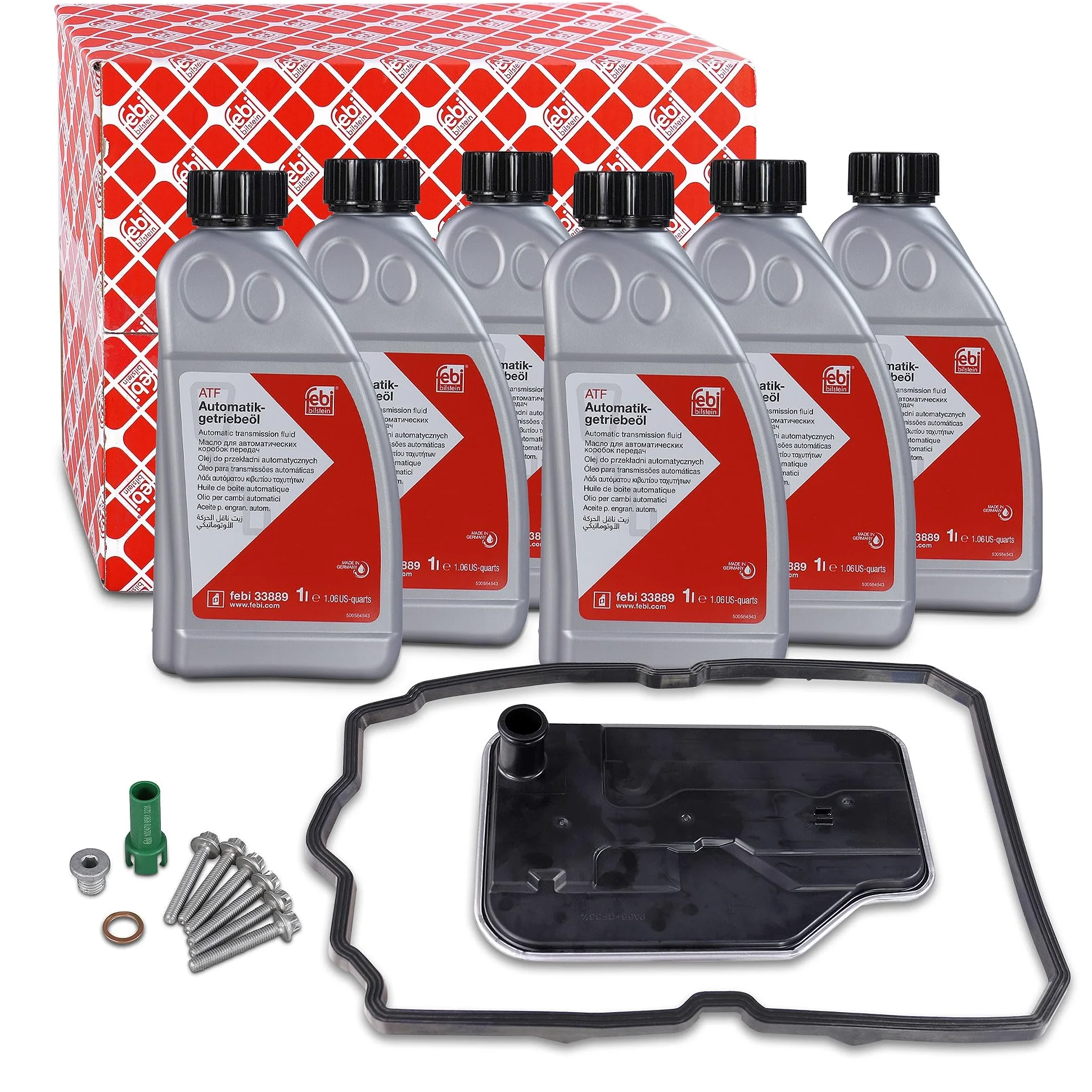 Febi bilstein 171785 - Kit de cambio de aceite para engranajes, 1 unidad | Compatible con: MERCEDES-BENZ C-CLASS, C-CLASS, C-CLASS Cabriolet, C-CLASS Coupe, C-CLASS Coupe, C-CLASS Coupe, C-CLASS Coupe