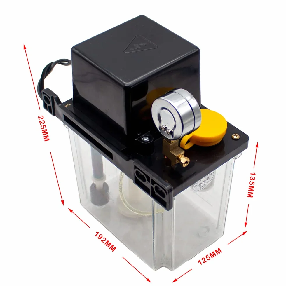 Bomba De Lubricación Automática De 220 V, Bomba De Aceite Electromagnética, Engrasador De Torno Con Pantalla Digital Dual (2L)